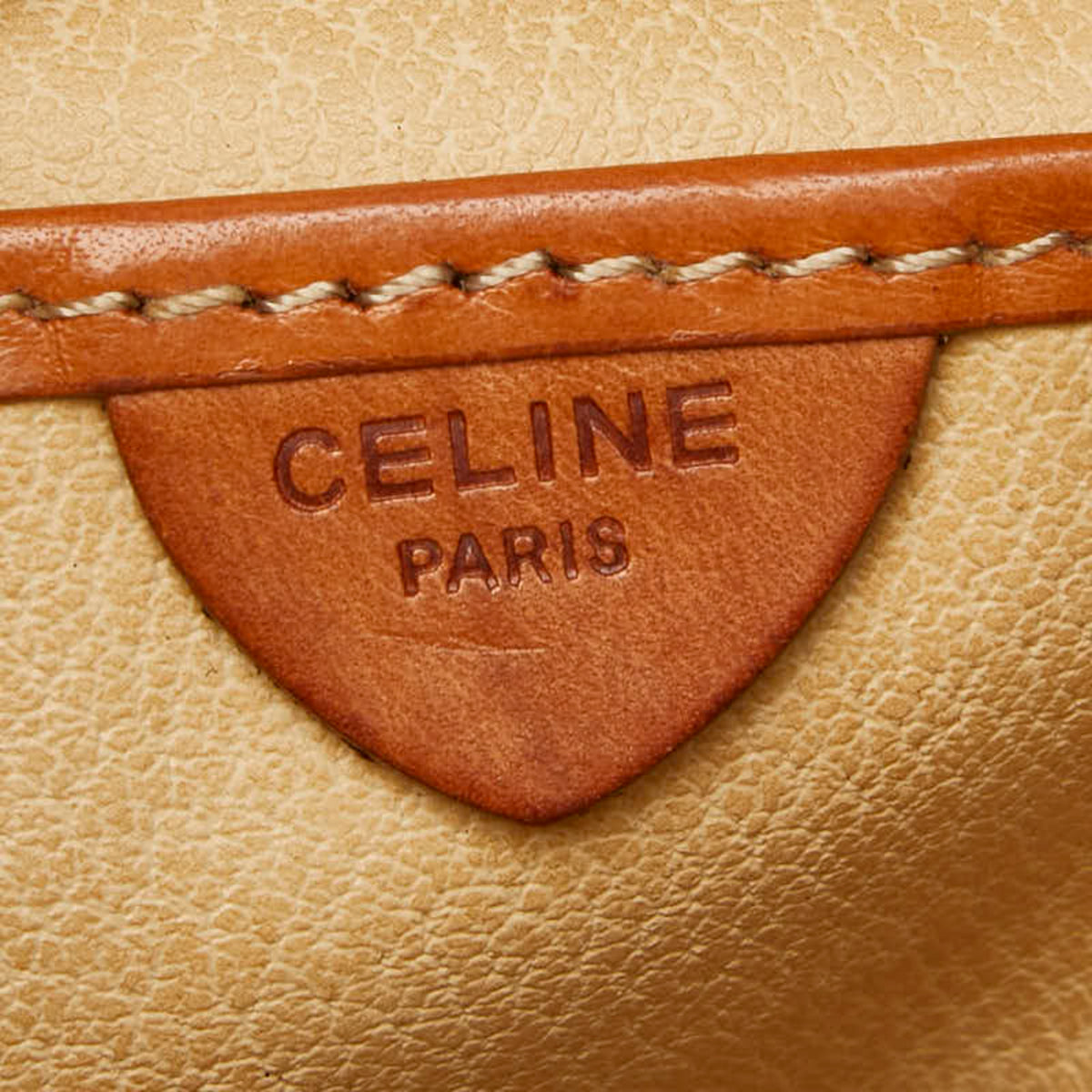 Celine Brown Pvc Clutch Bag (Pre-Owned)