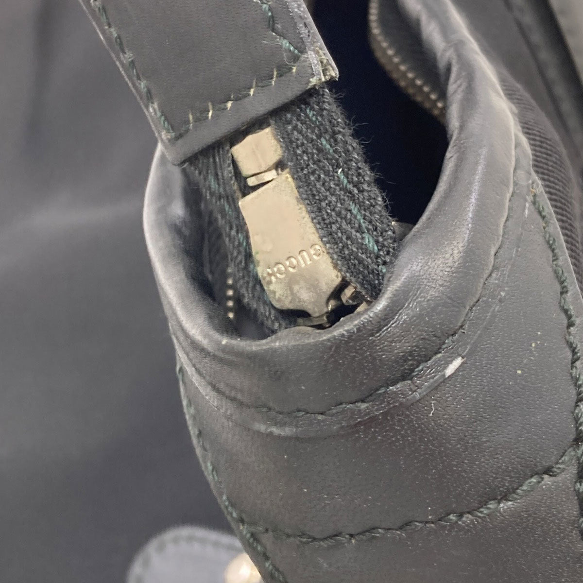 Gucci Black Canvas Boston Bag (Pre-Owned)