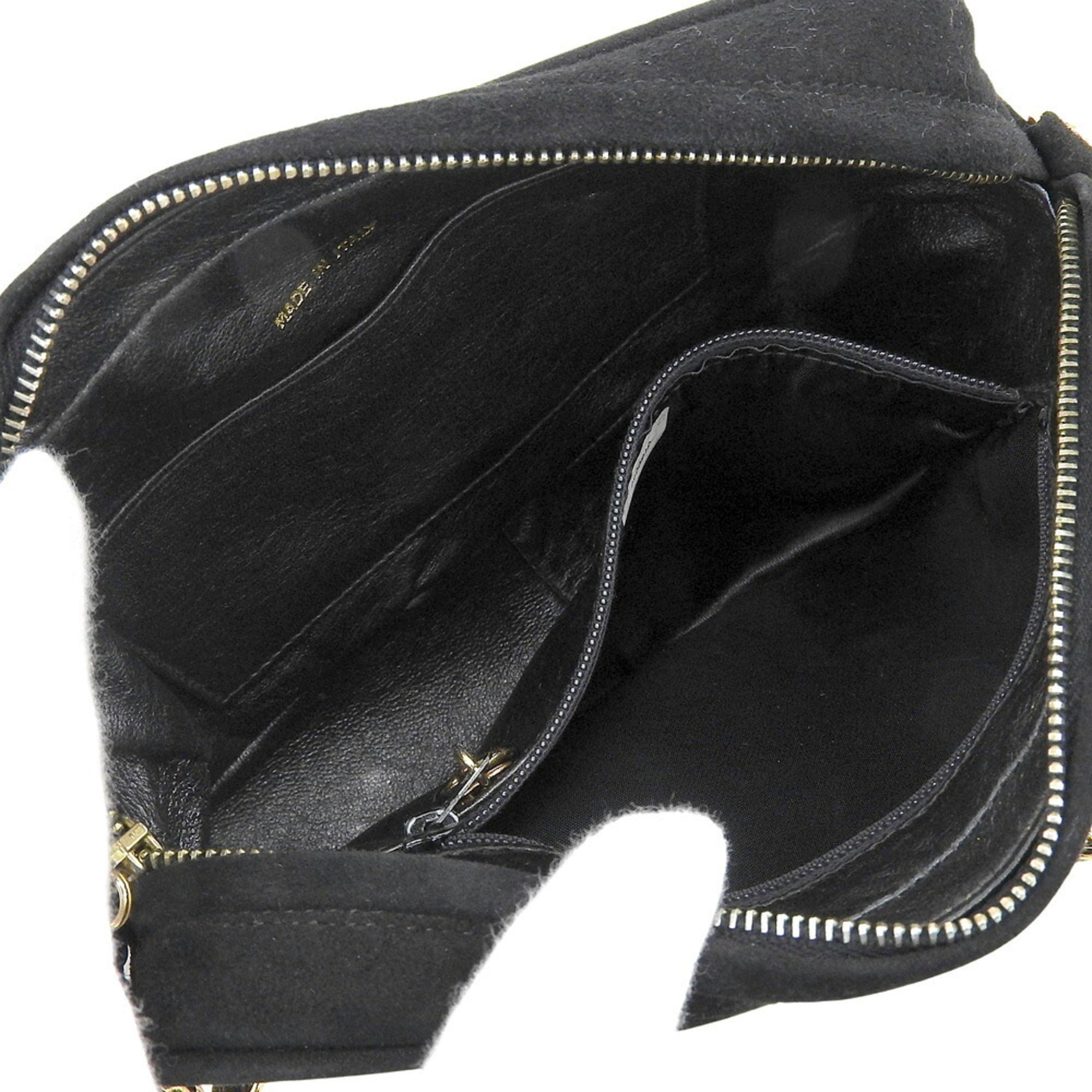 Chanel Black Suede Shoulder Bag (Pre-Owned)