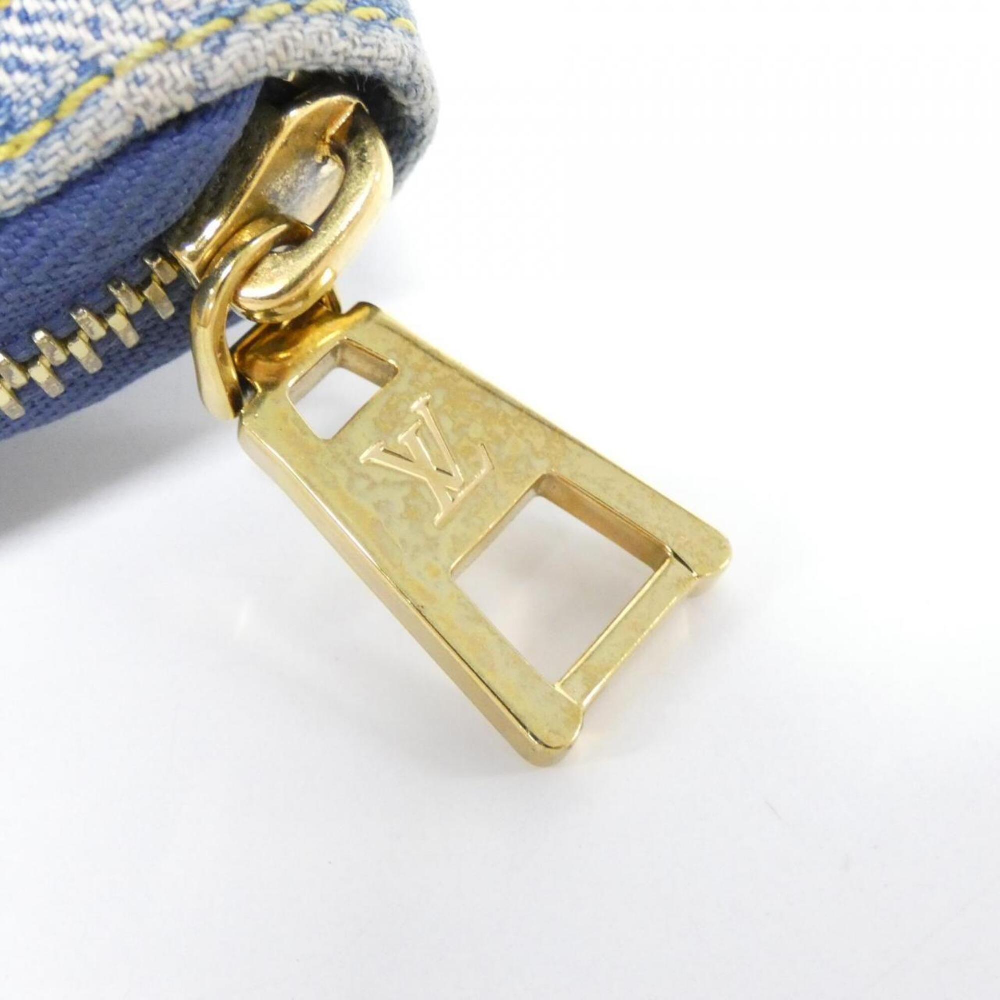 Louis Vuitton Blue Denim Long Wallet (Bi-Fold) (Pre-Owned)