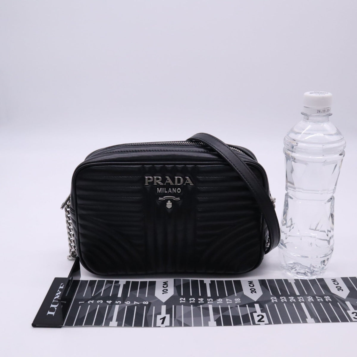 Prada Black Nero Leather Shoulder Bag (Pre-Owned)