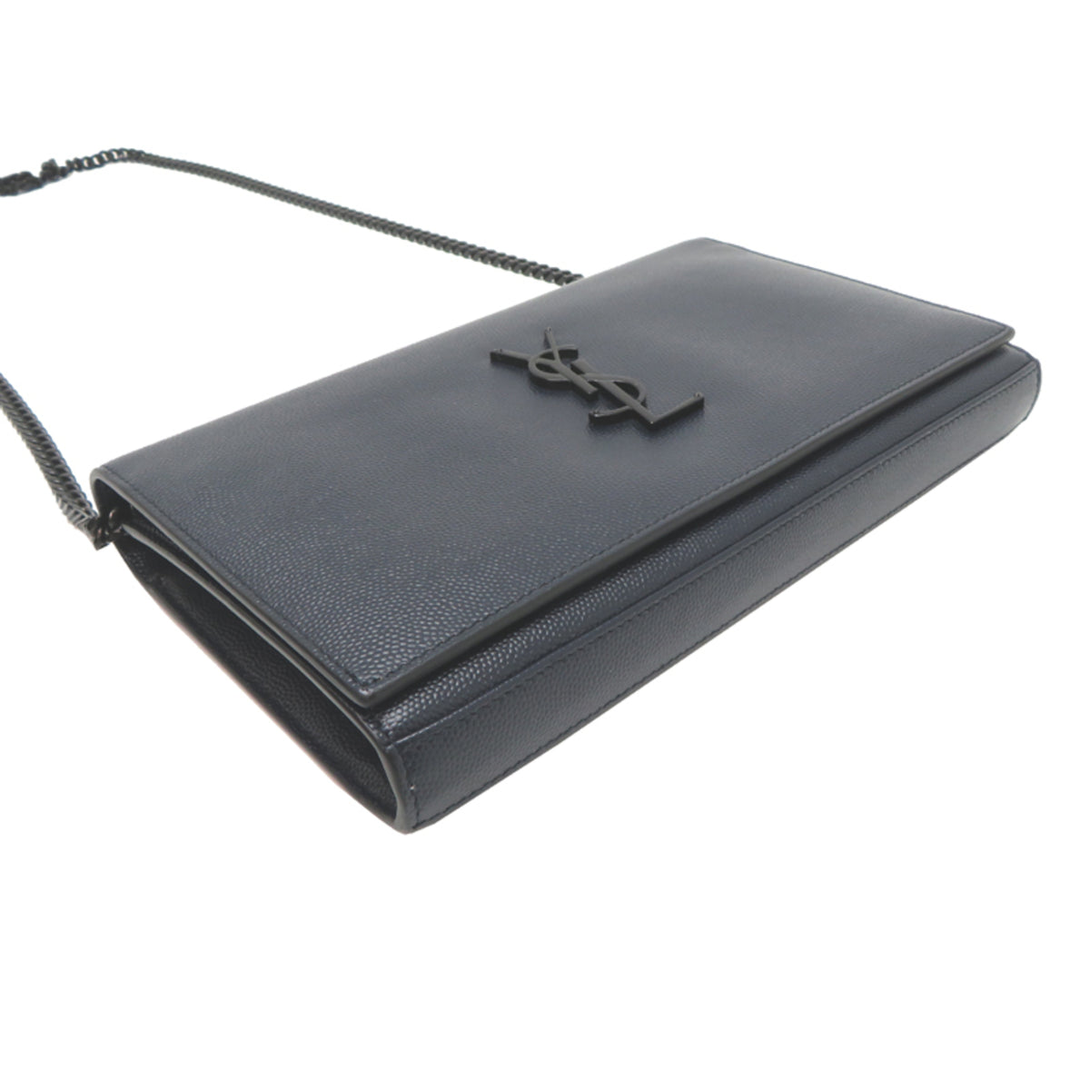 Saint Laurent Navy Leather Shoulder Bag (Pre-Owned)