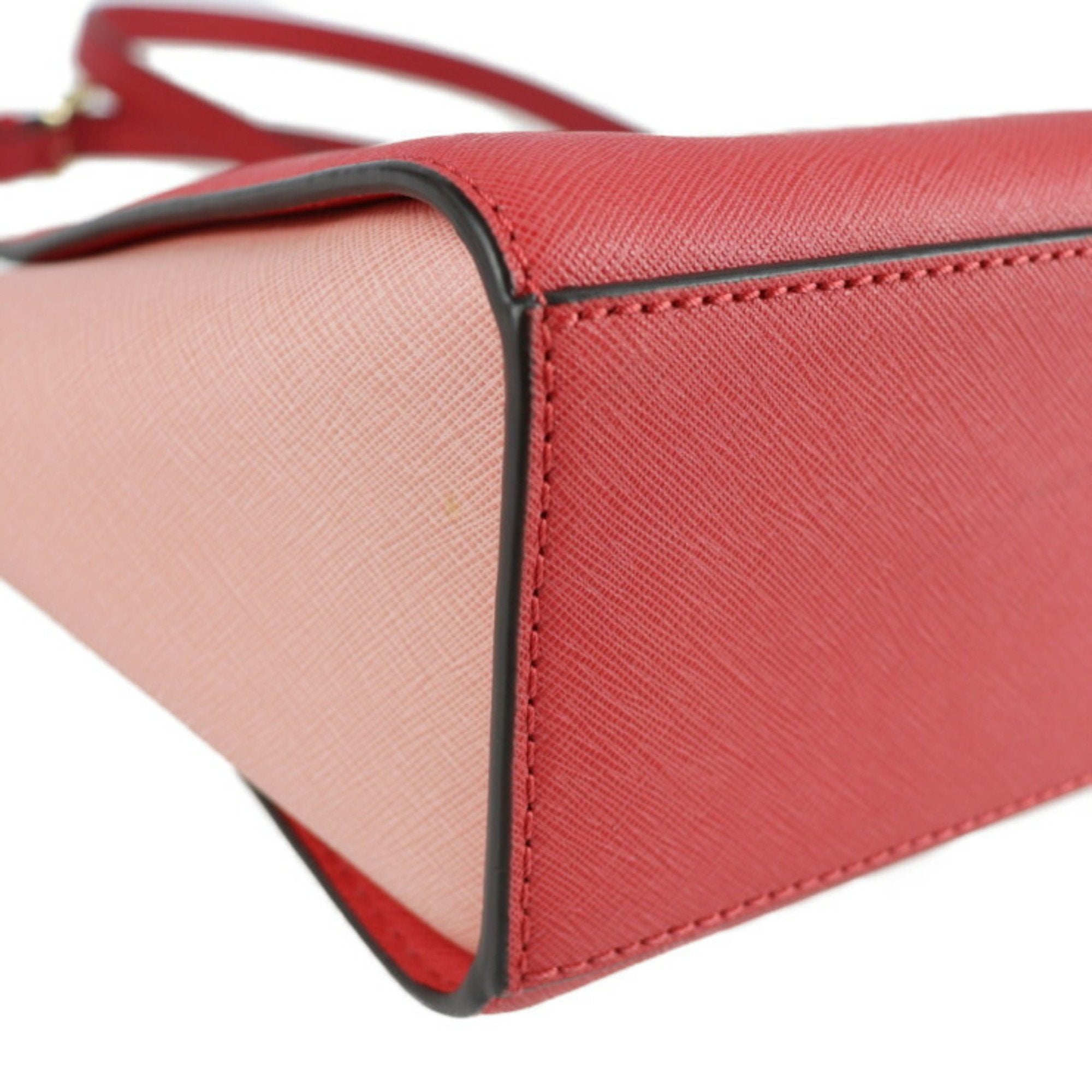 Michael Kors Pink Leather Handbag Pochette Shoulder Bag (Pre-Owned)