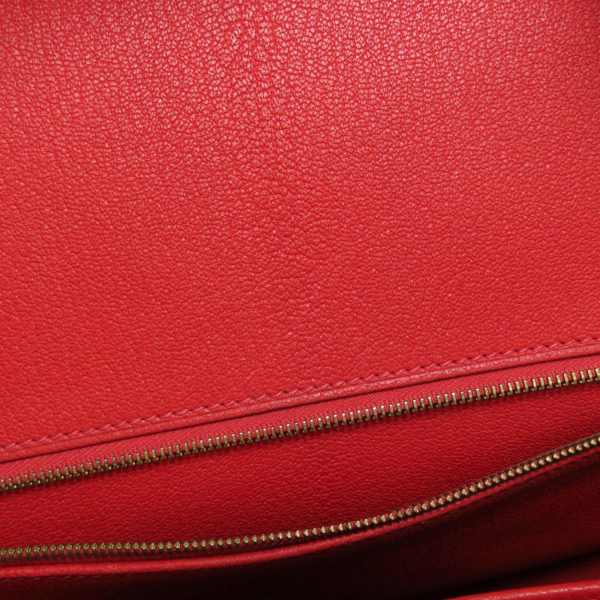 Hermes Red Color Rouge Casaque Epsom Leather Handbag (Pre-Owned)