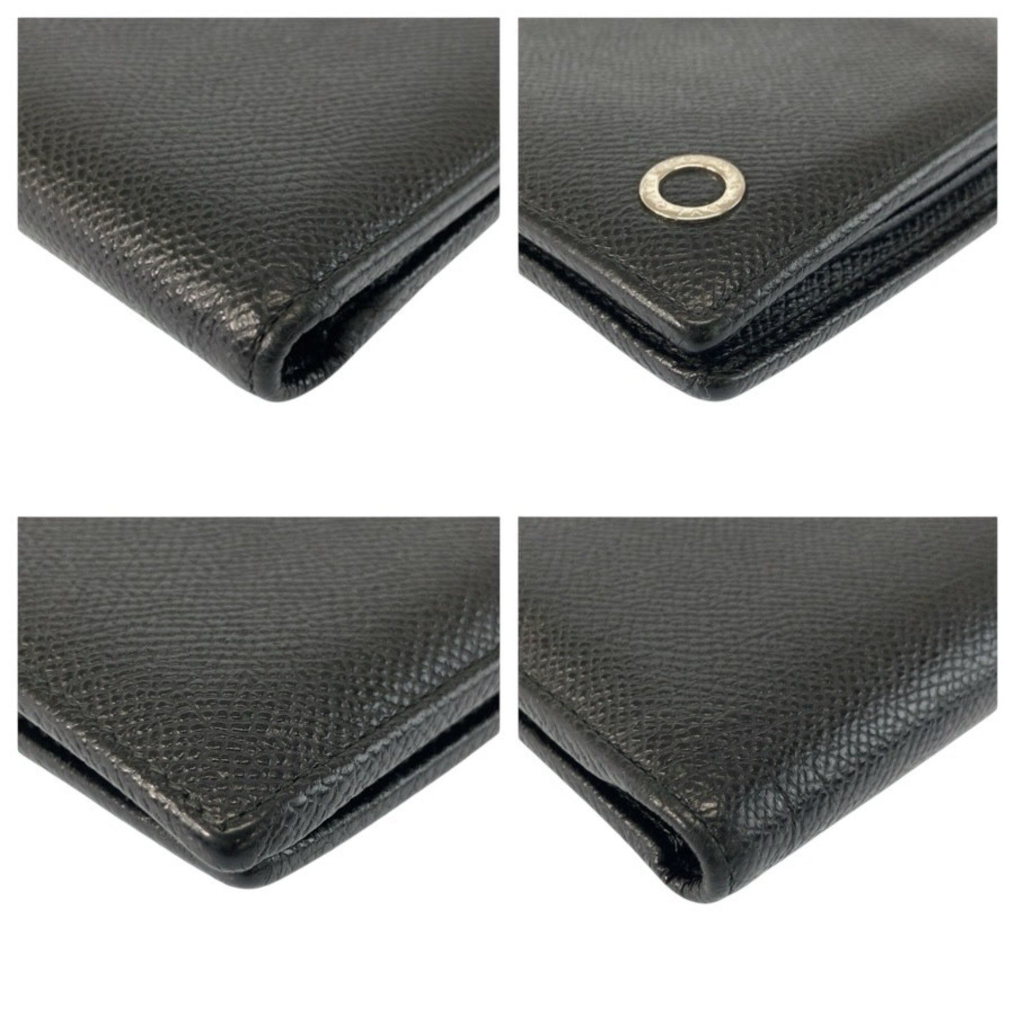 Bvlgari Black Leather Wallet (Bi-Fold) (Pre-Owned)
