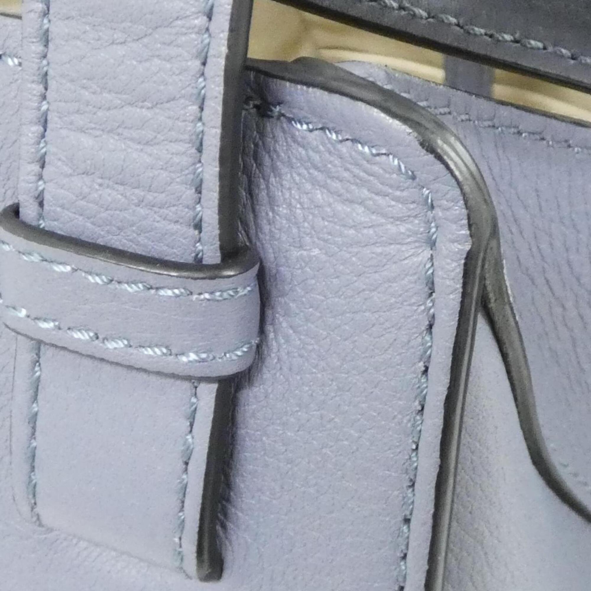 Loewe Blue Leather Shoulder Bag (Pre-Owned)