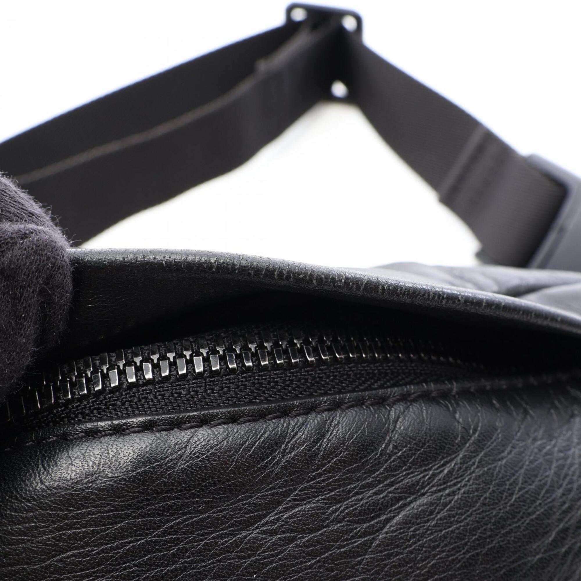 Louis Vuitton Black Noir Monogram Shadow Fanny Pack Handbag (Pre-Owned)