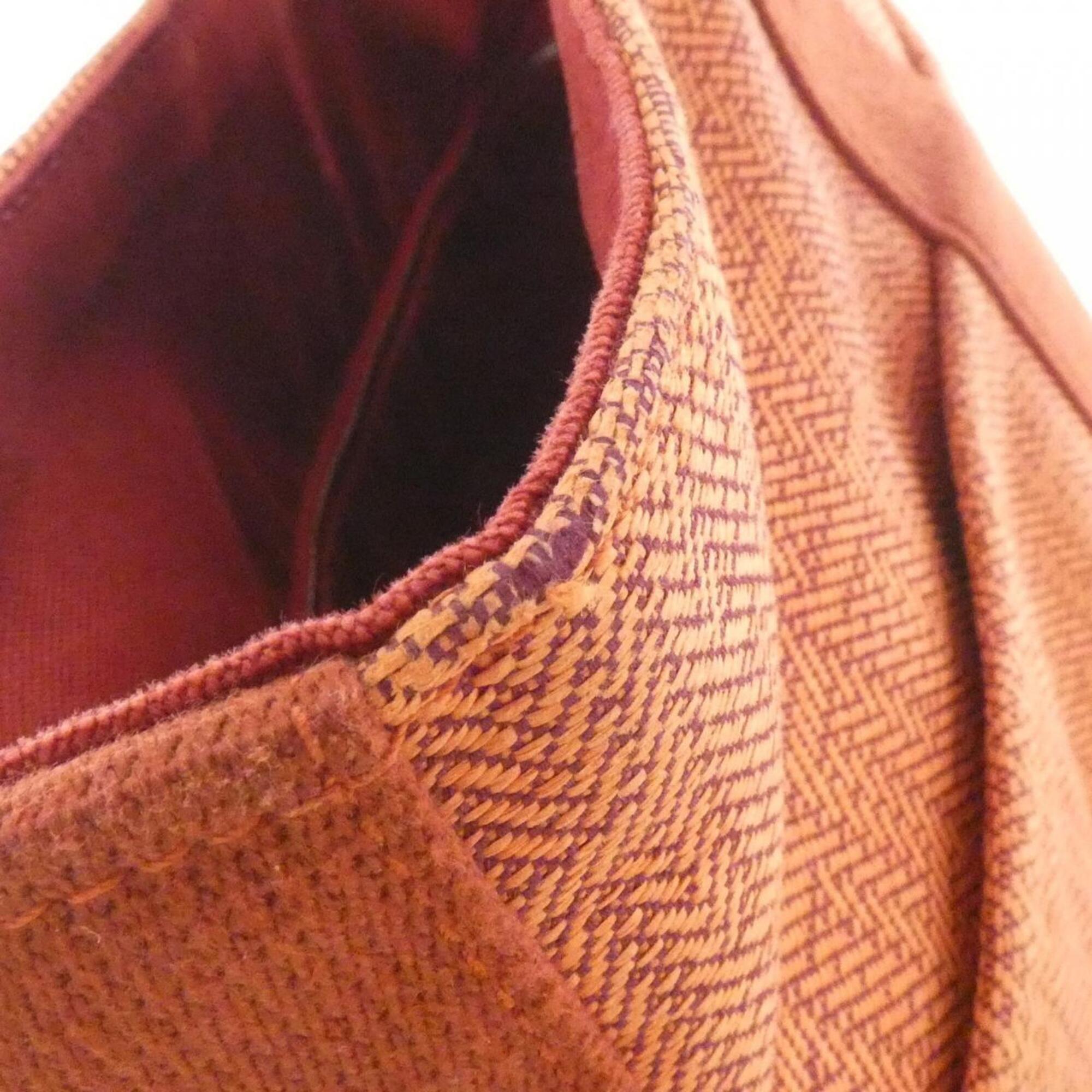 Hermes Orange Canvas Handbag (Pre-Owned)
