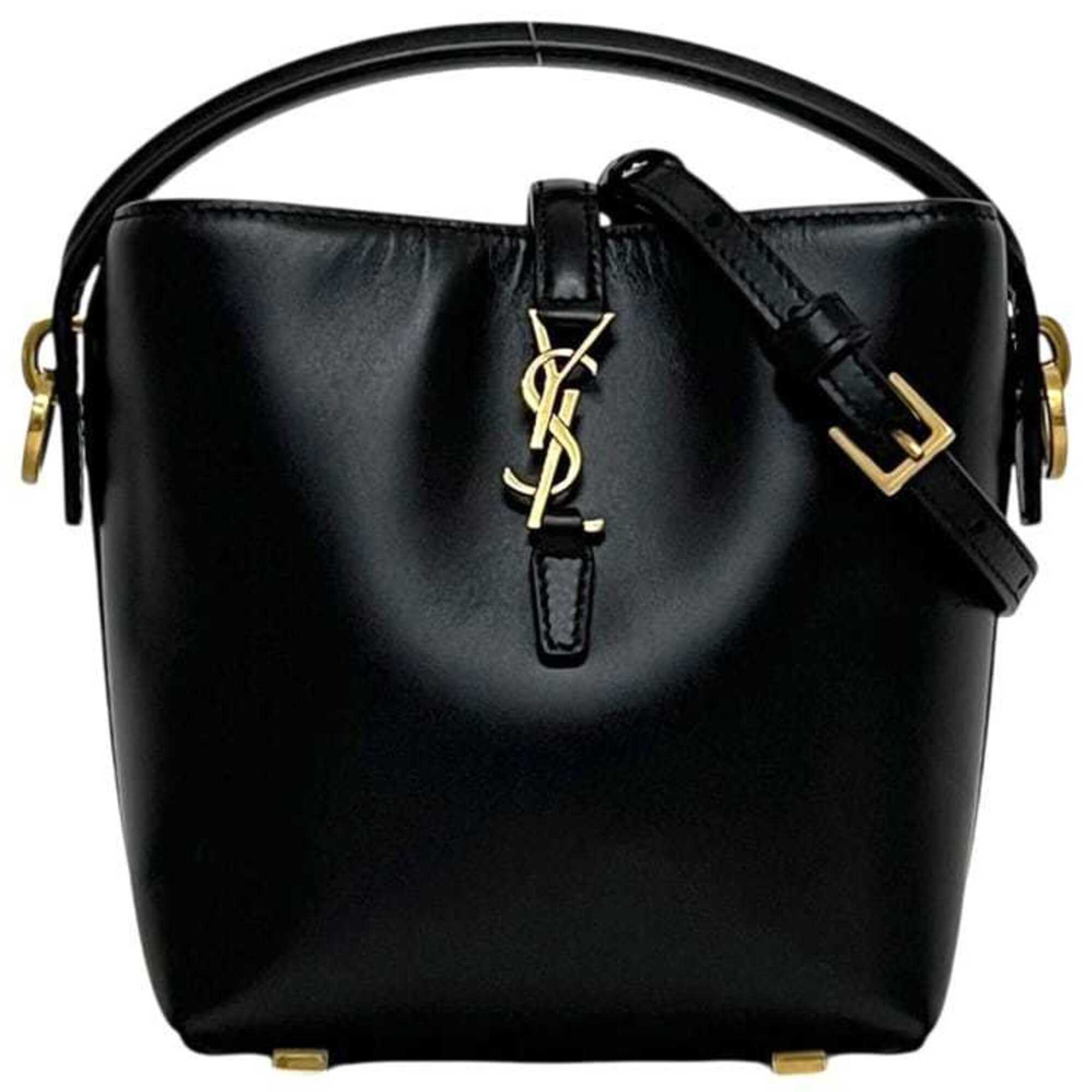 Saint Laurent Black Leather Shoulder Bag (Pre-Owned)