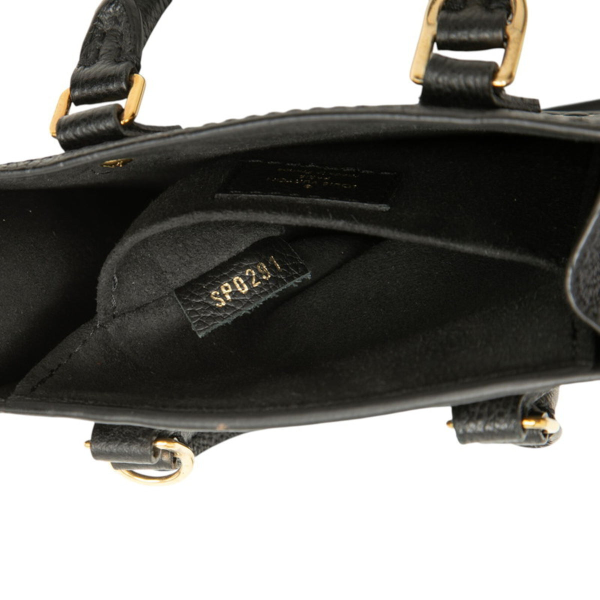 Louis Vuitton Monogram Empreinte Beige Black Noir Leather Handbag Shoulder Bag (Pre-Owned)