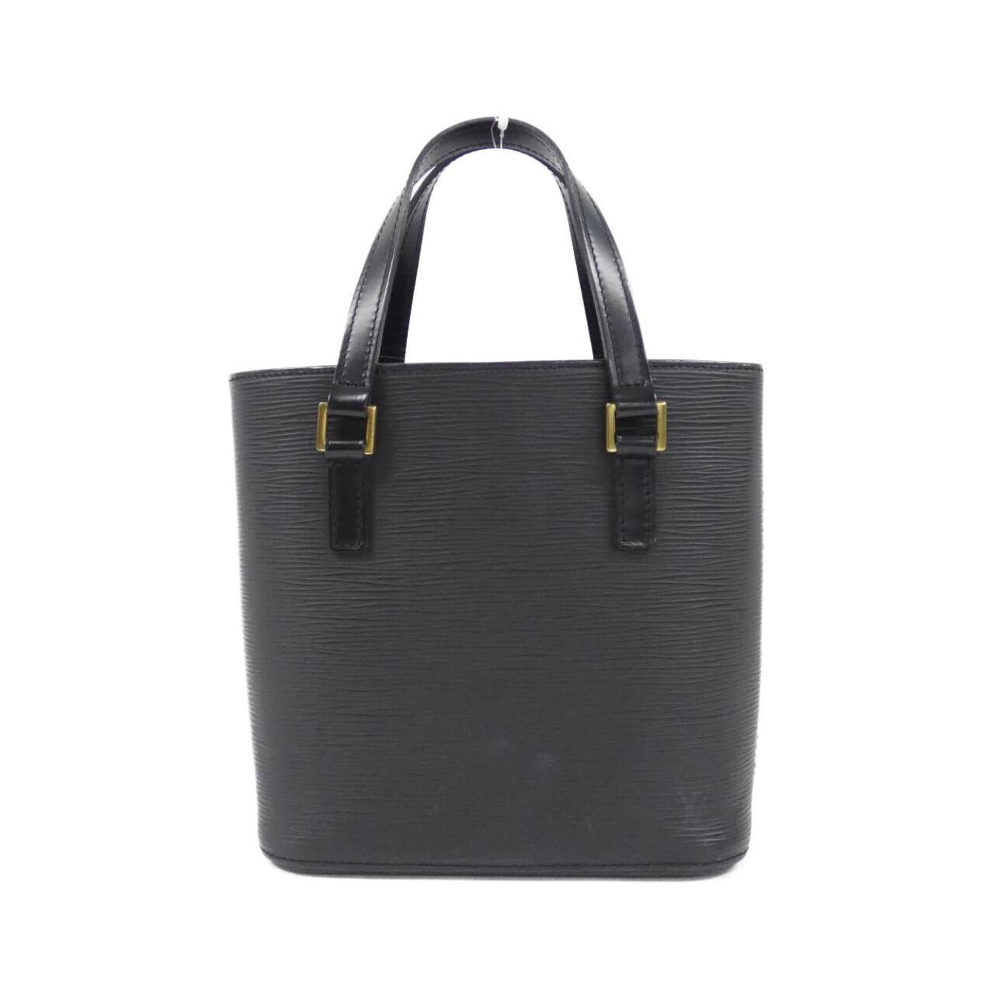 Louis Vuitton Black Leather Handbag (Pre-Owned)