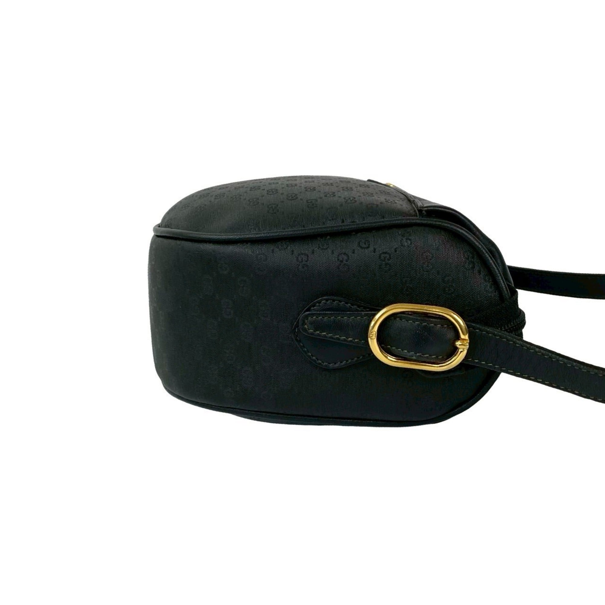 Gucci Black Leather Pvc Pochette Shoulder Bag (Pre-Owned)