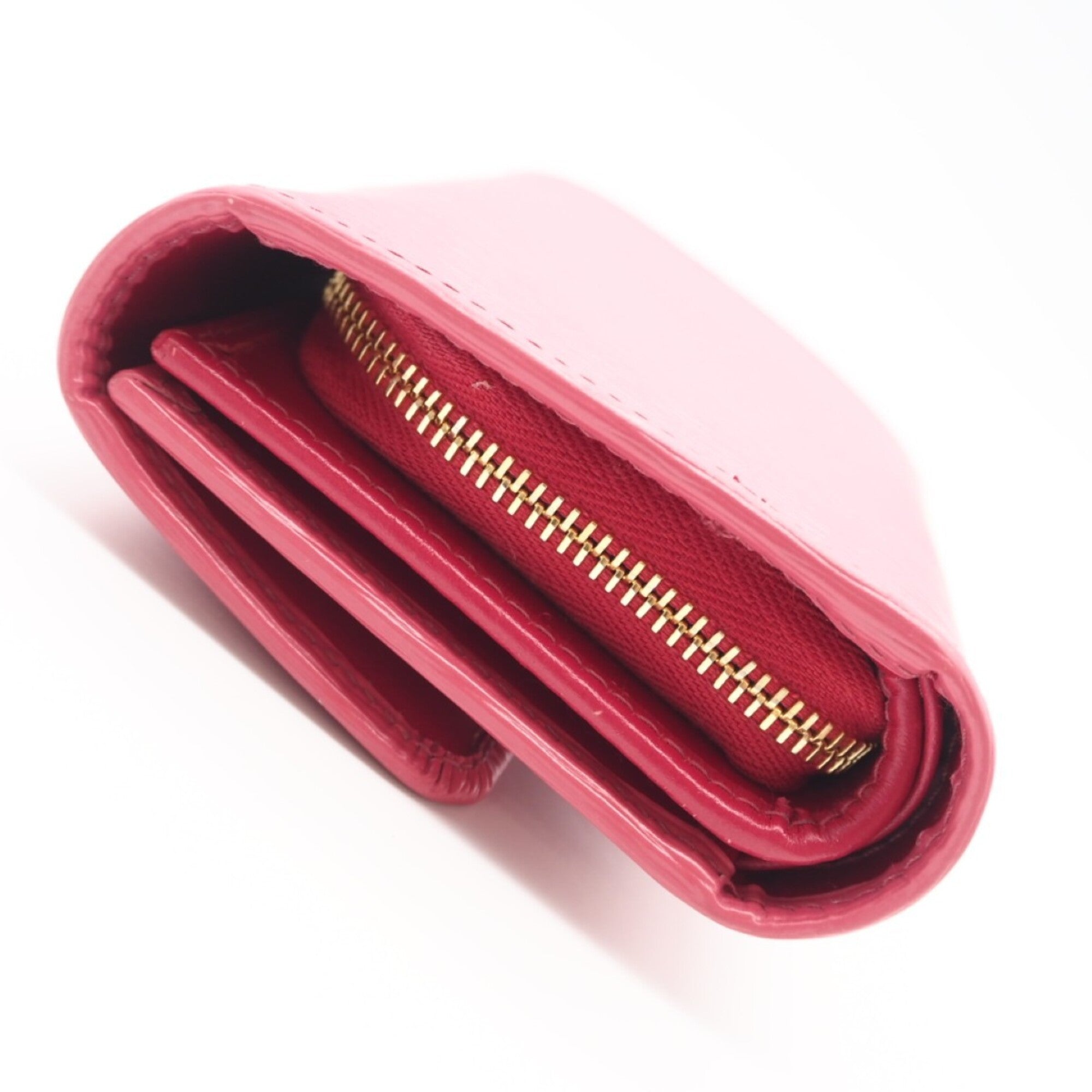 Prada Pink Leather Wallet (Tri-Fold) (Pre-Owned)