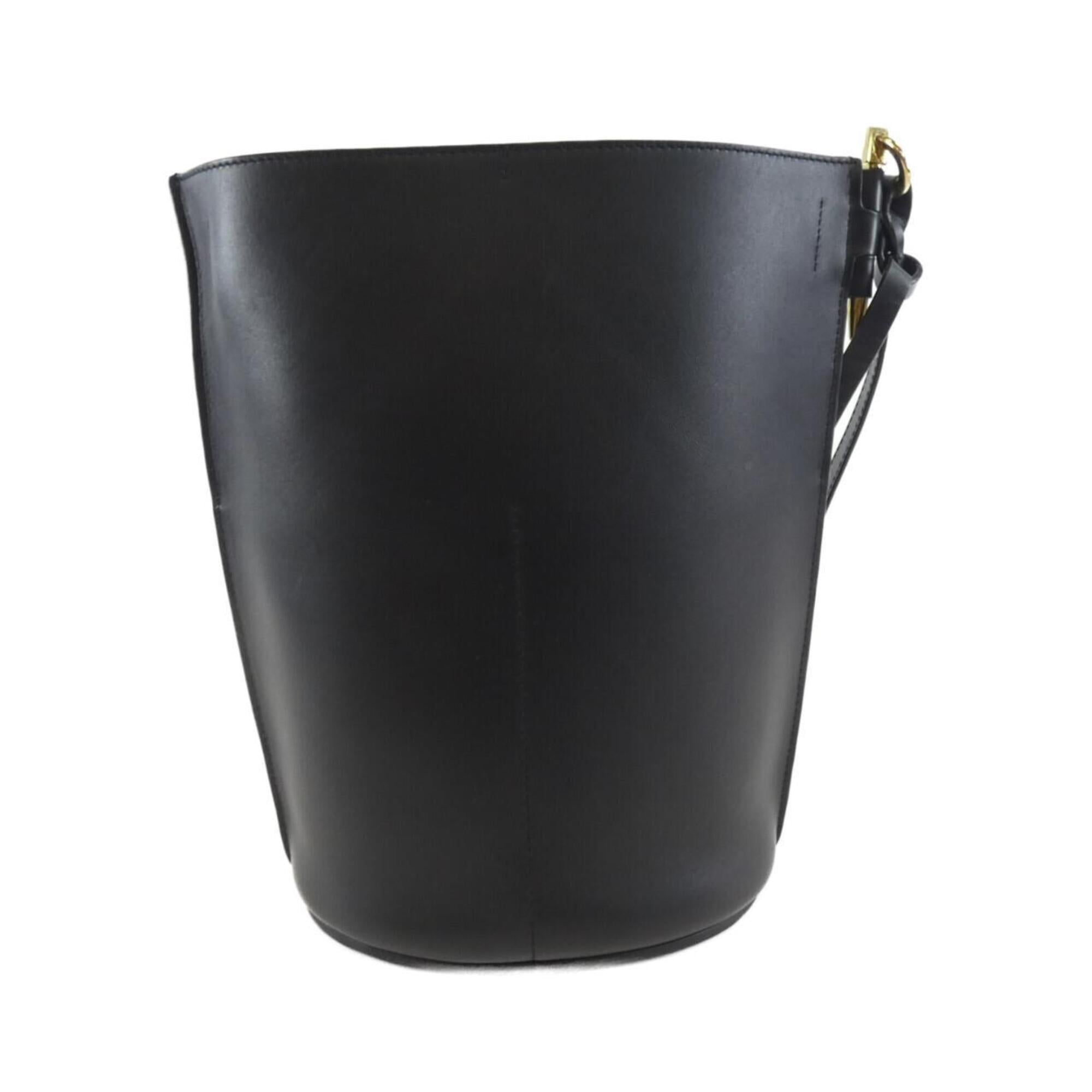 Loewe Black Leather Basket Shoulder Bag (Pre-Owned)