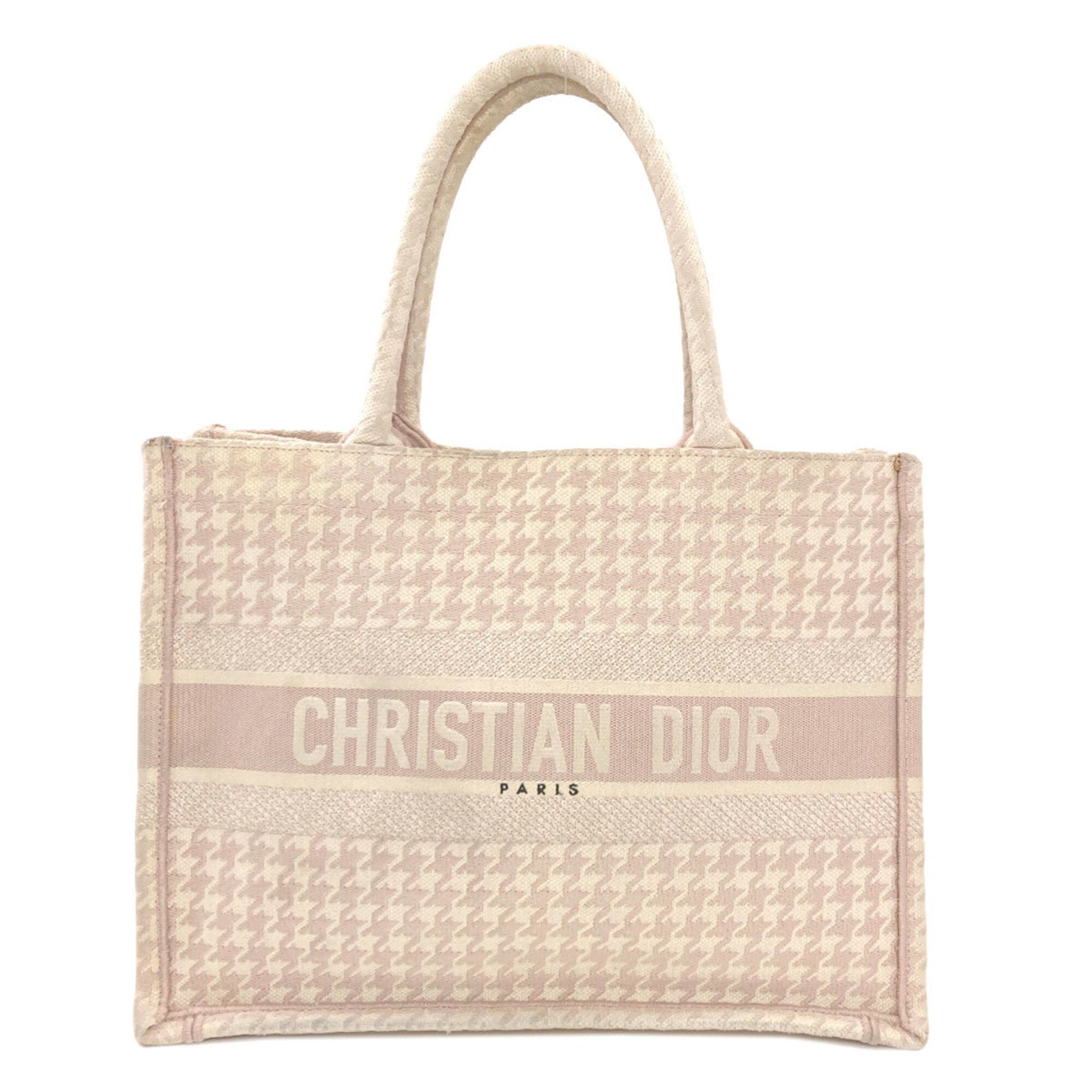 Christian Dior Pink Canvas Tote Bag (Pre-Owned)