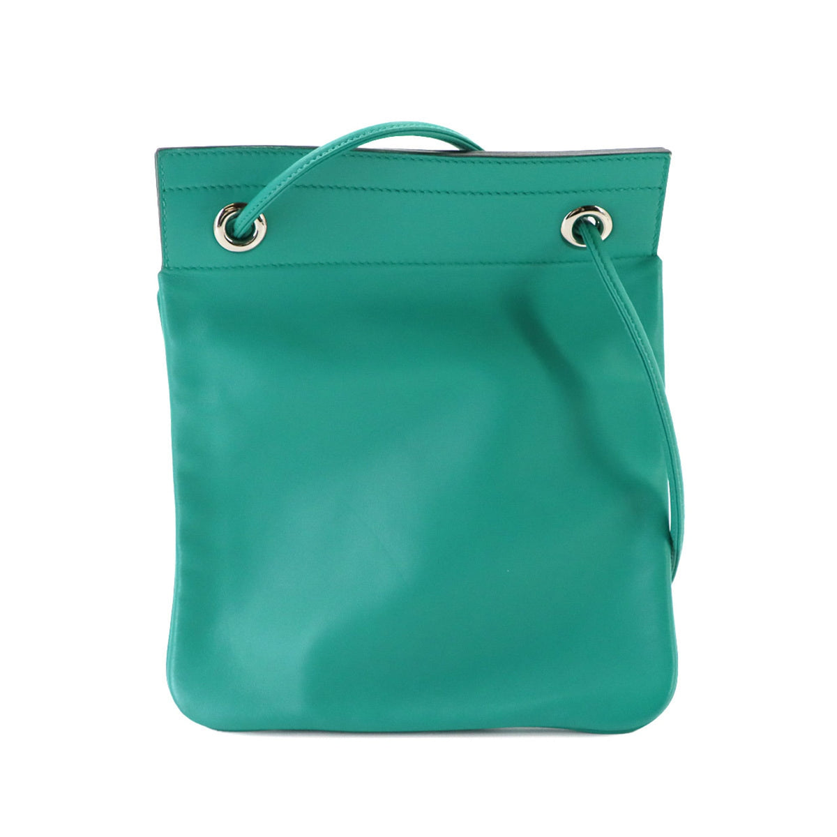 Hermes Green Vert Swift Leather Handbag Shoulder Bag (Pre-Owned)