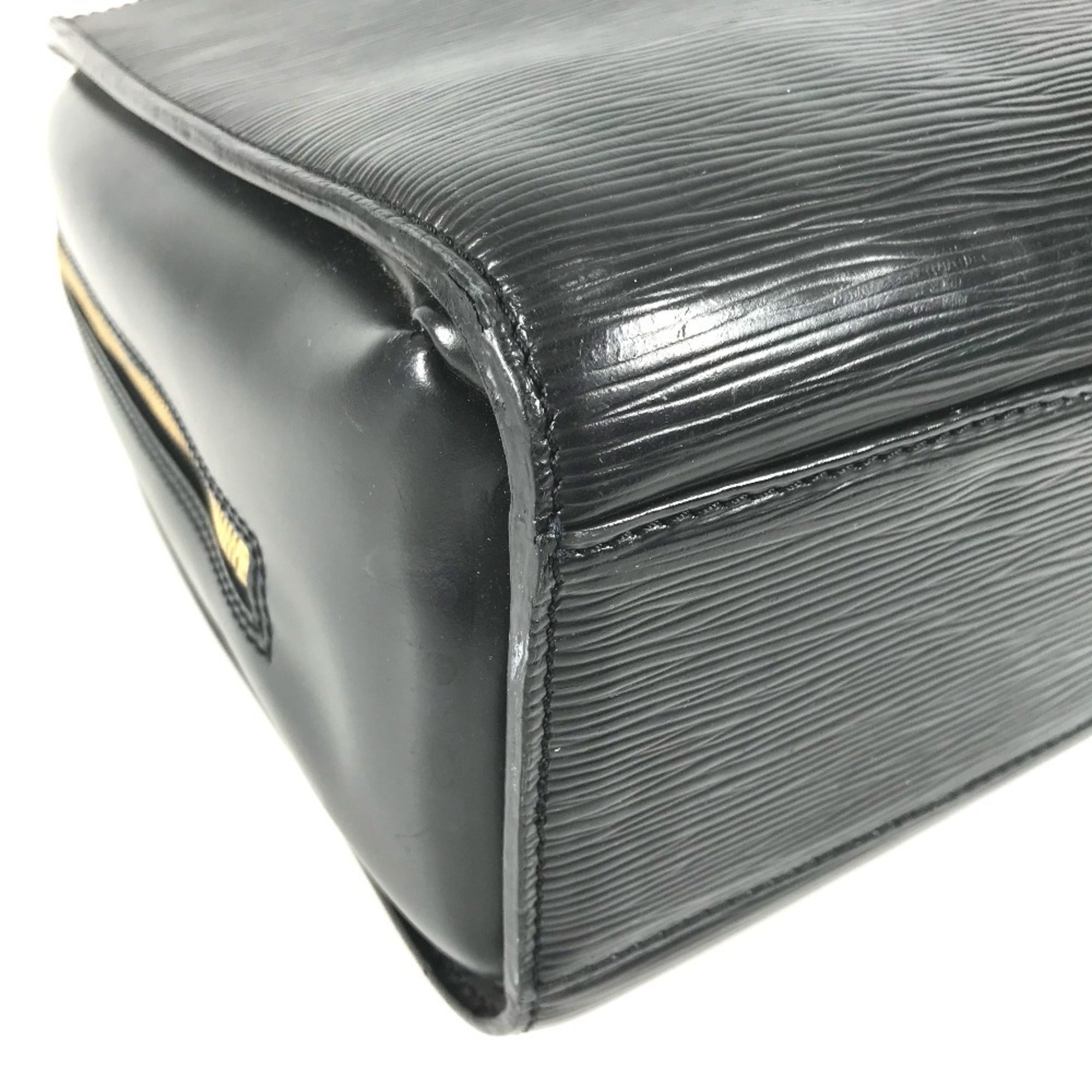 Louis Vuitton Epi Black Noir Boston Bag Handbag Tote Bag (Pre-Owned)