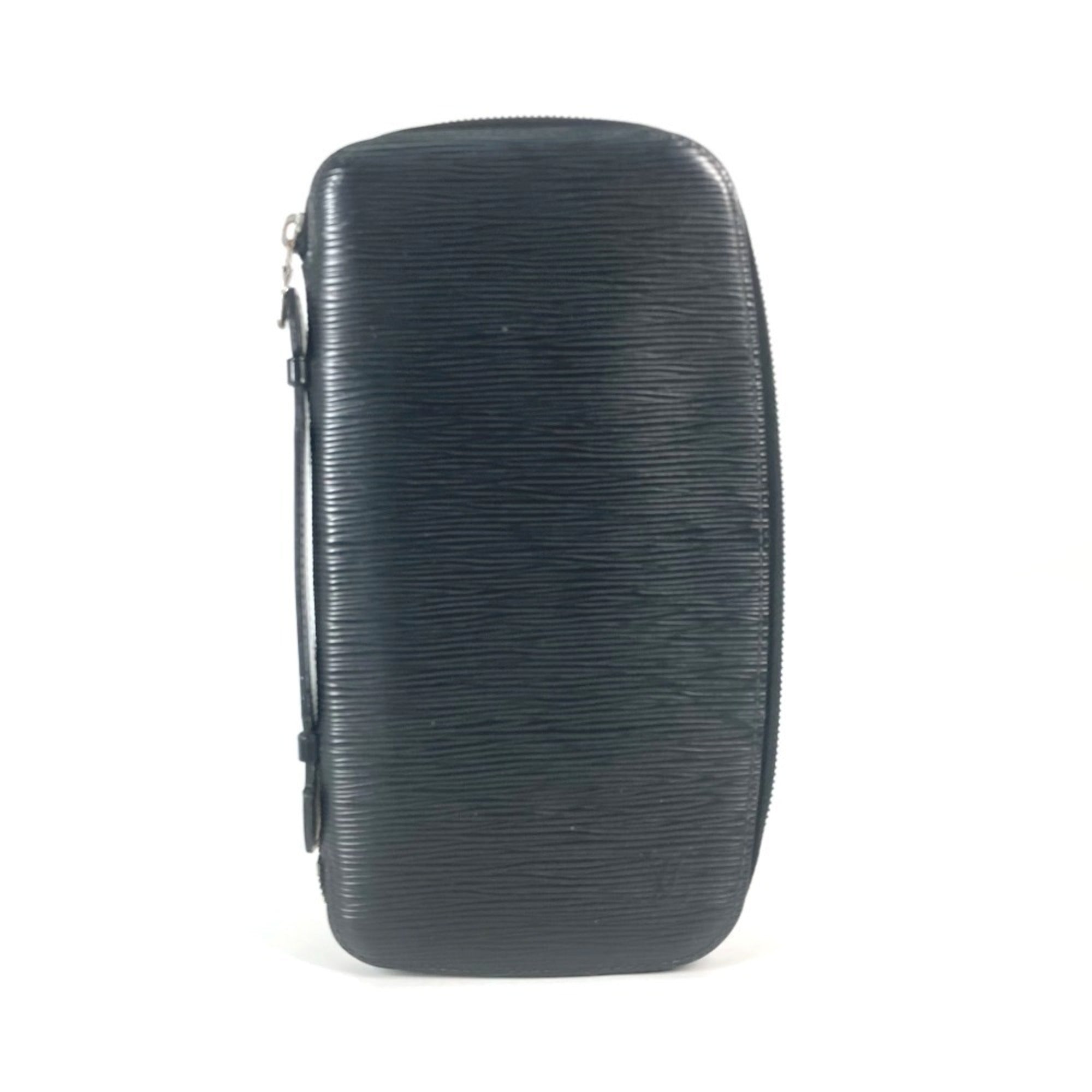 Louis Vuitton Epi Black Noir Epi Leather Clutch Bag Handbag (Pre-Owned)