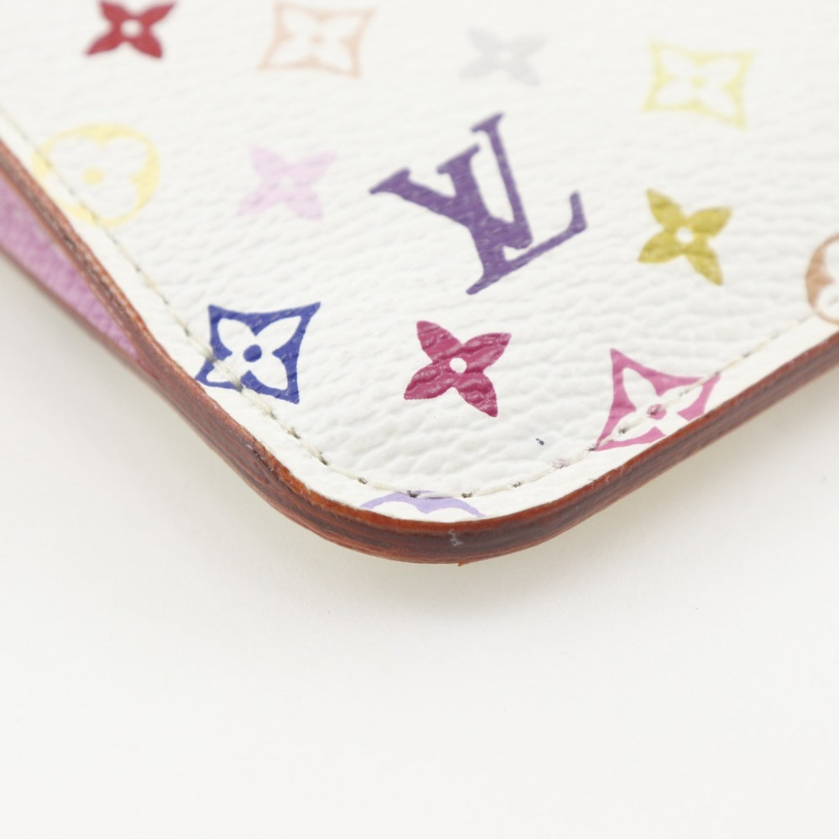 Louis Vuitton Multi-Color White Monogram Multicolore Pochette (Pre-Owned)