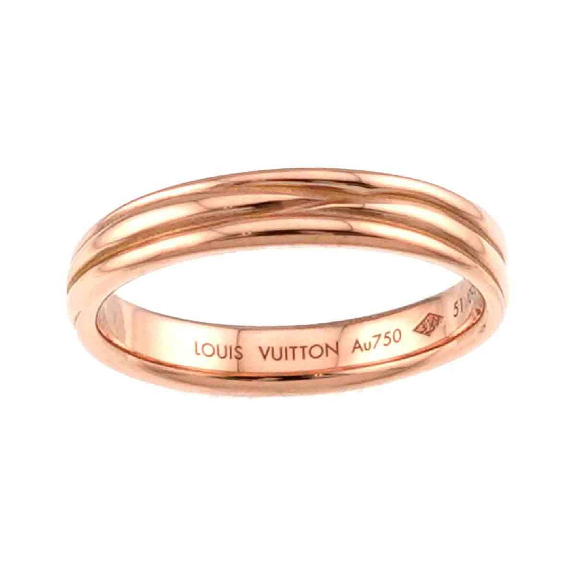Louis Vuitton Pink Gold (18K) Band Ring (Pre-Owned)