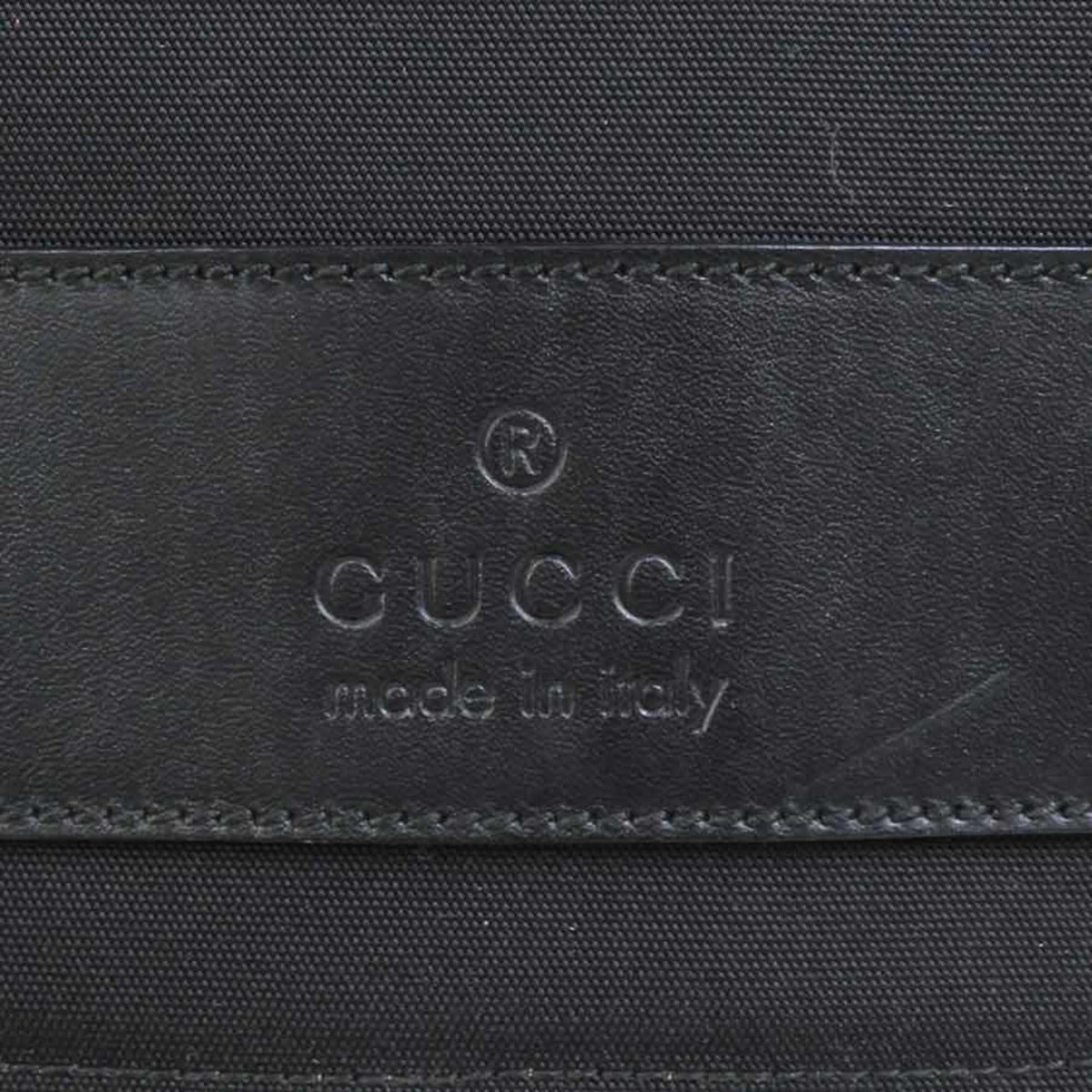 Gucci Black Nylon Leather Shoulder Bag (Pre-Owned)