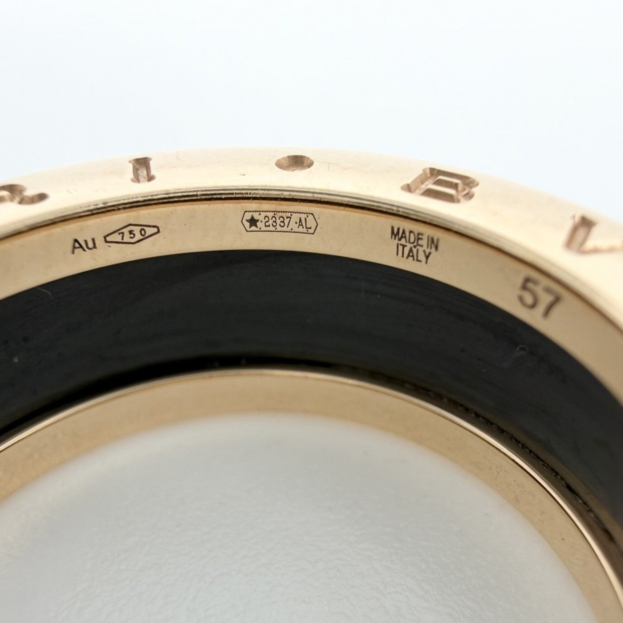 Bvlgari Pink Gold (18K) Ceramic Band Ring (Pre-Owned)