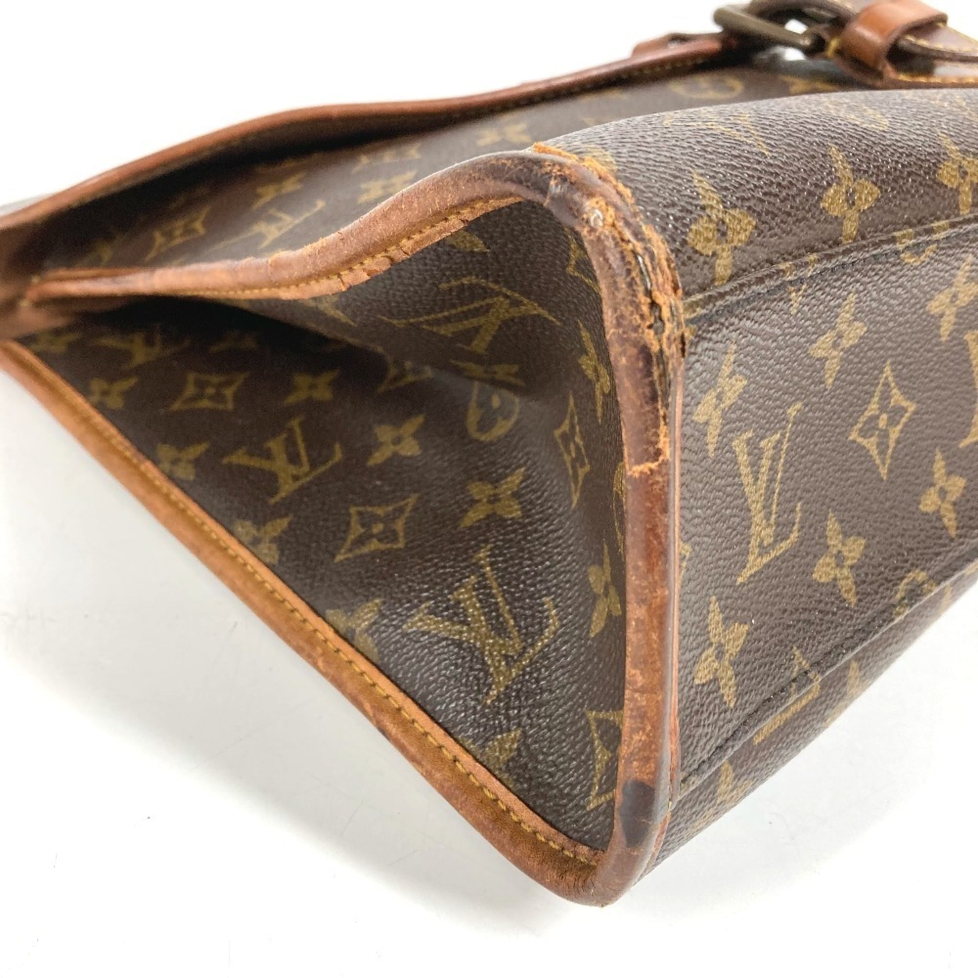 Louis Vuitton Brown Monogram Monogram Briefcase Handbag (Pre-Owned)