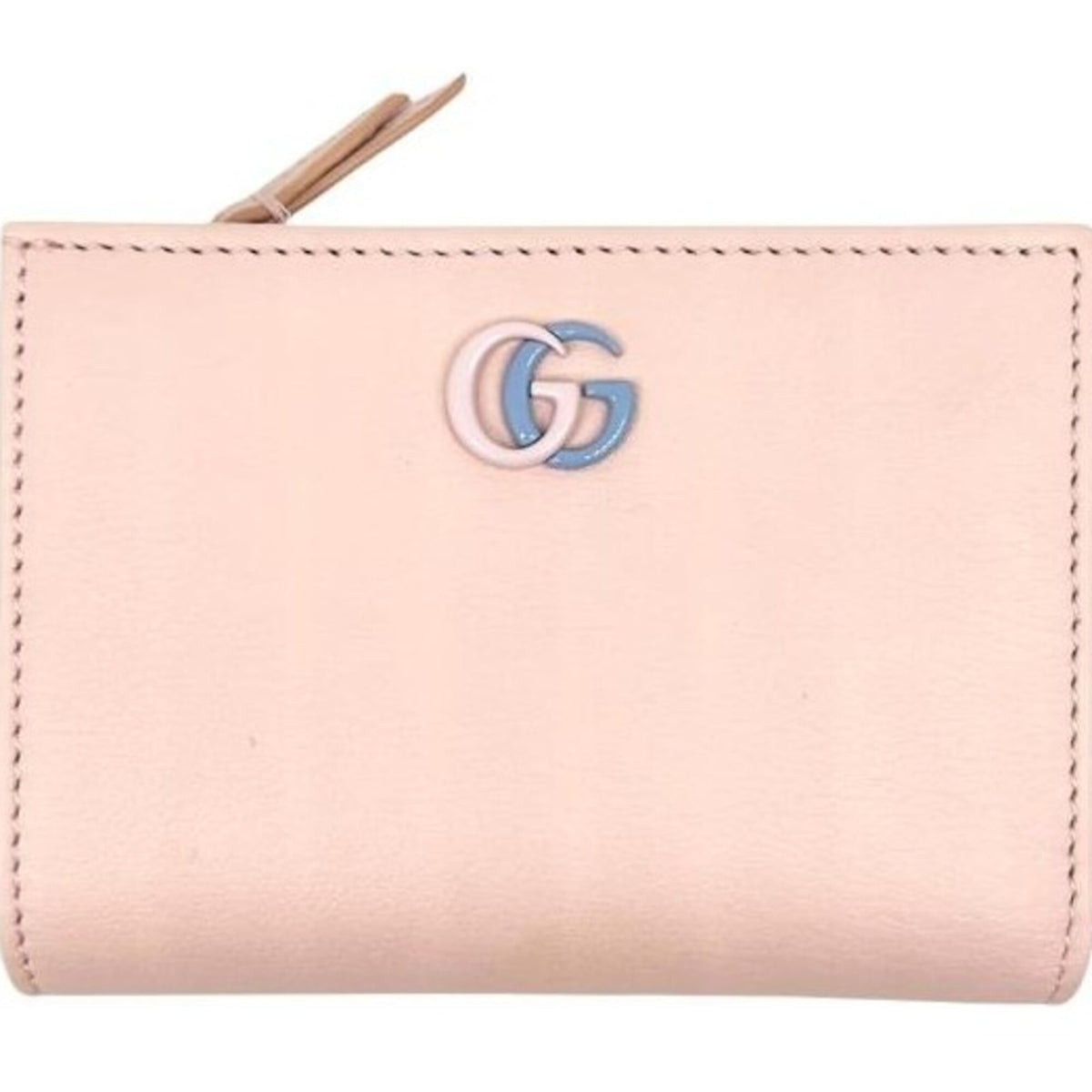 Gucci Blue Pink Leather Wallet (Bi-Fold) (Pre-Owned)