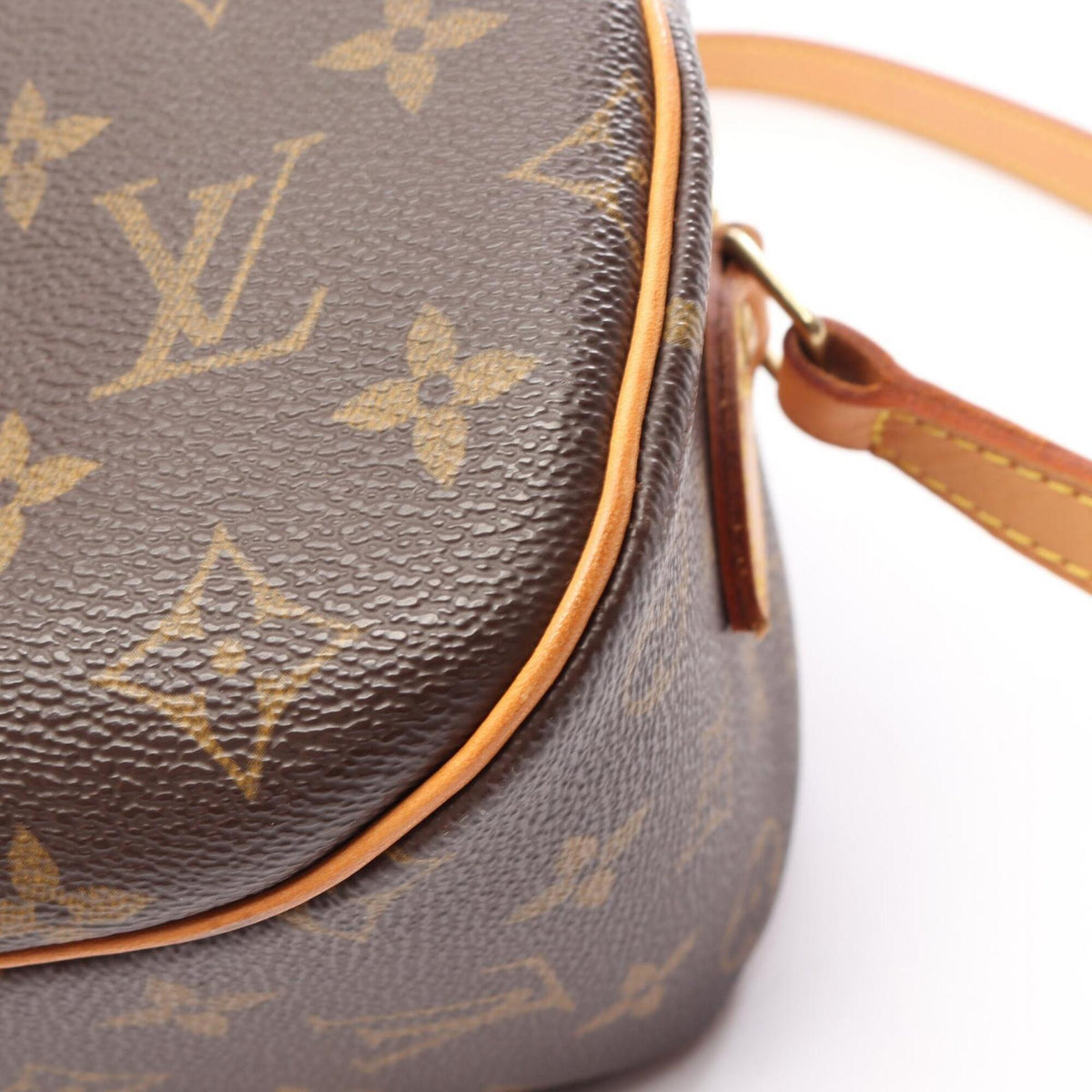 Louis Vuitton Brown Coated Canvas Pvc Monogram Leather Handbag Shoulder Bag (Pre-Owned)
