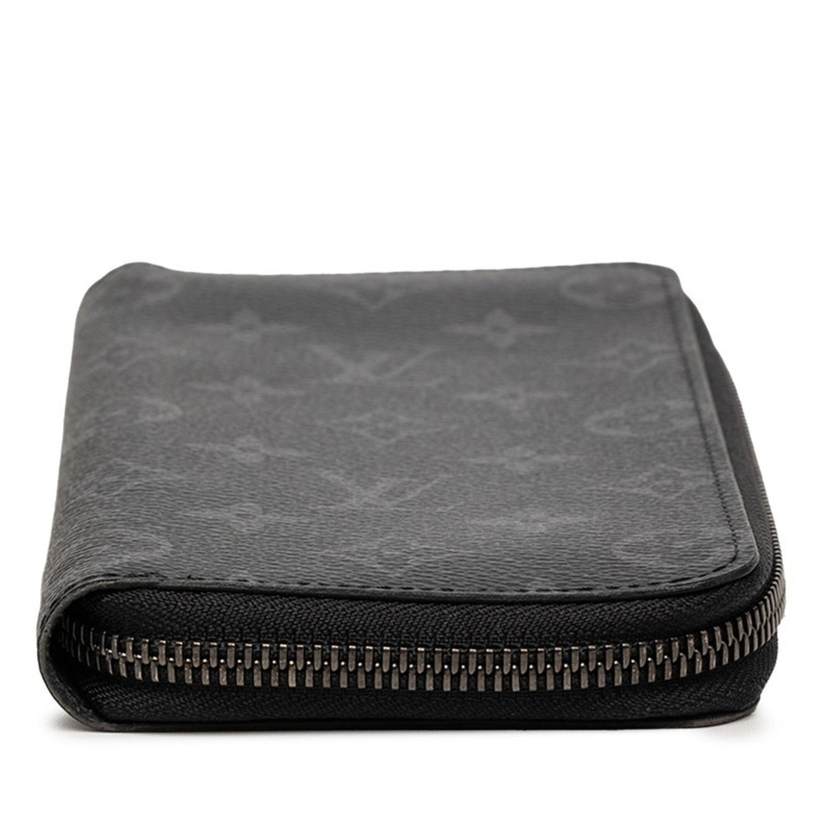 Louis Vuitton Black Gray Pvc Leather Long Wallet (Bi-Fold) (Pre-Owned)