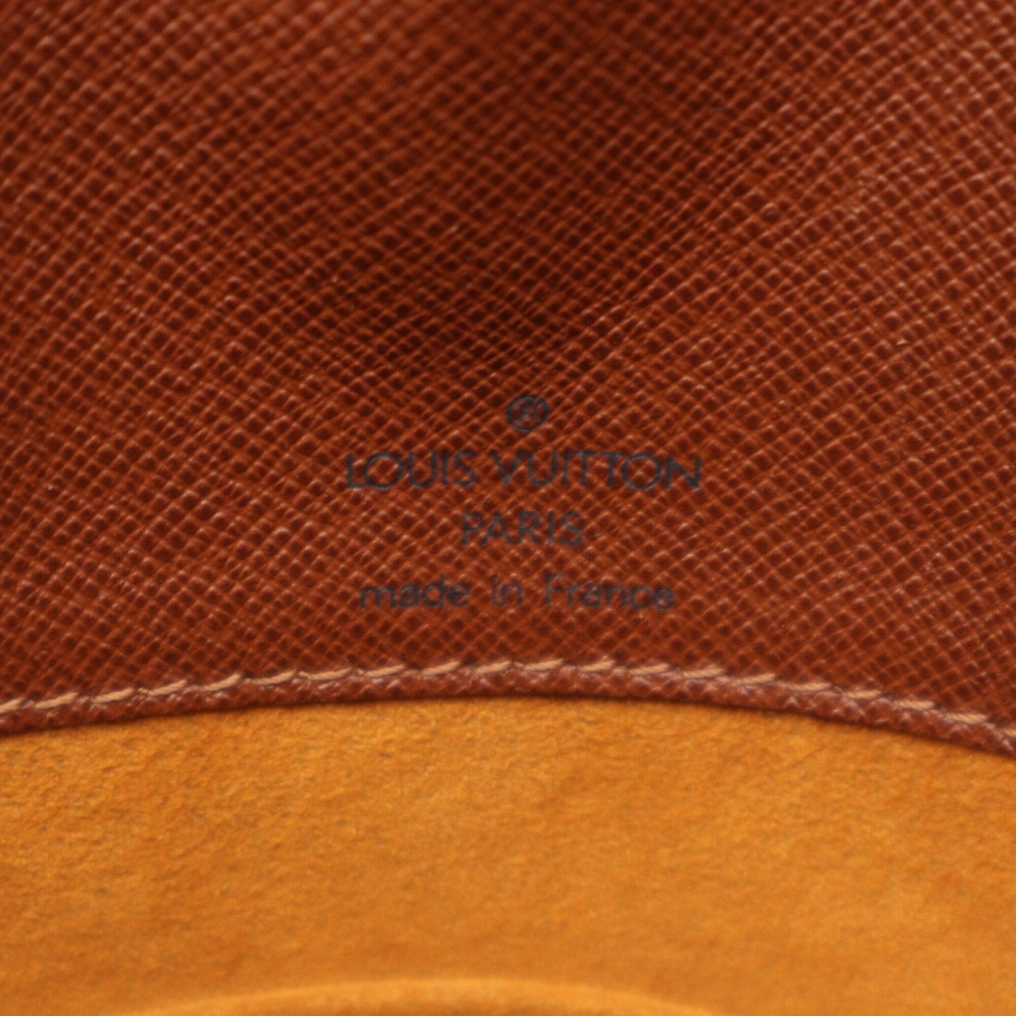 Louis Vuitton Monogram Beige Brown Coated Canvas Leather Shoulder Bag (Pre-Owned)