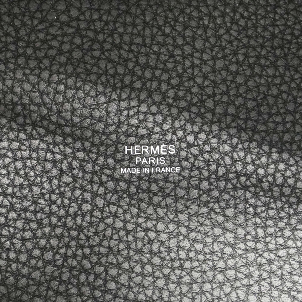 Hermes Black Taurillon Clemence Leather Handbag (Pre-Owned)