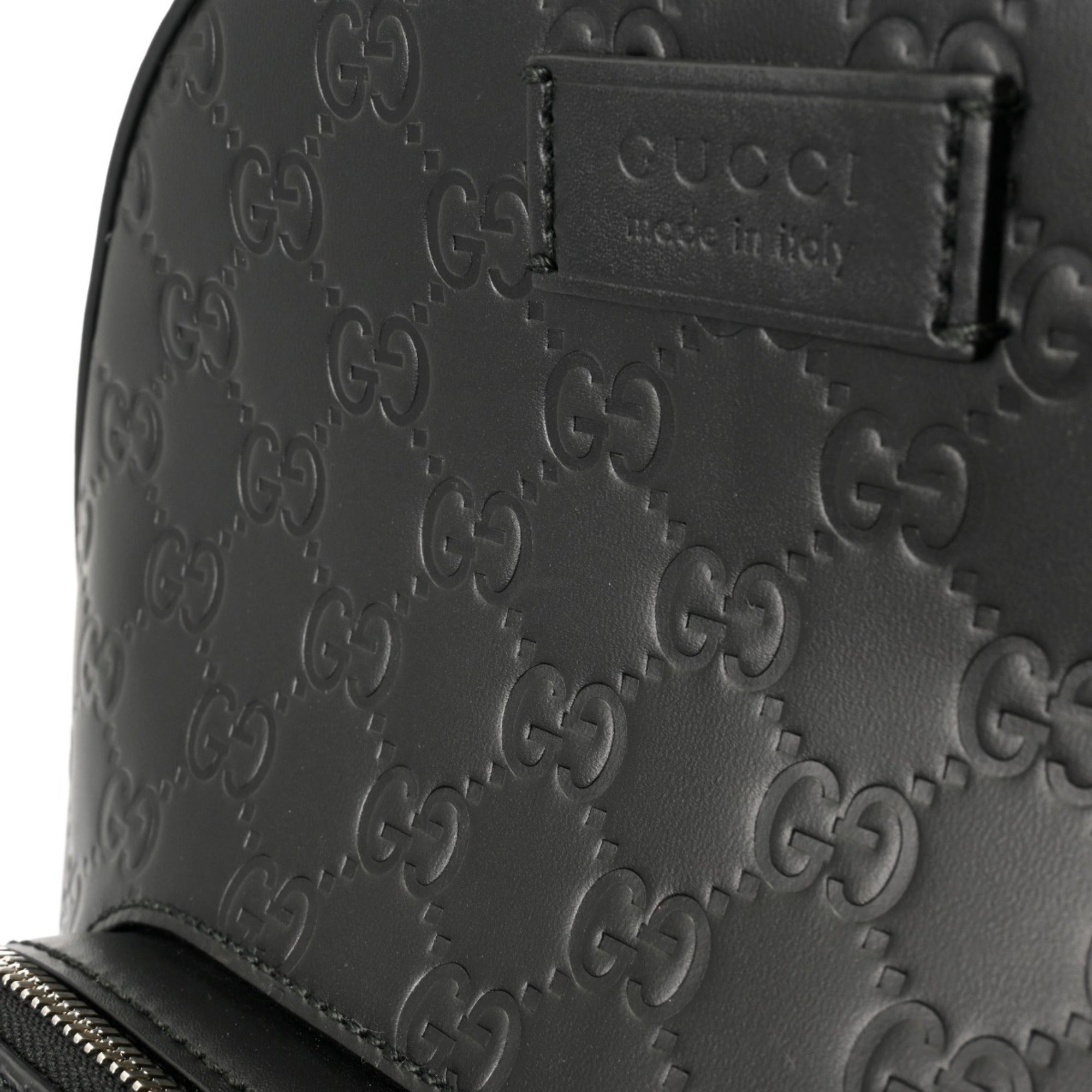 Gucci Black Leather Nylon Backpack (Pre-Owned)