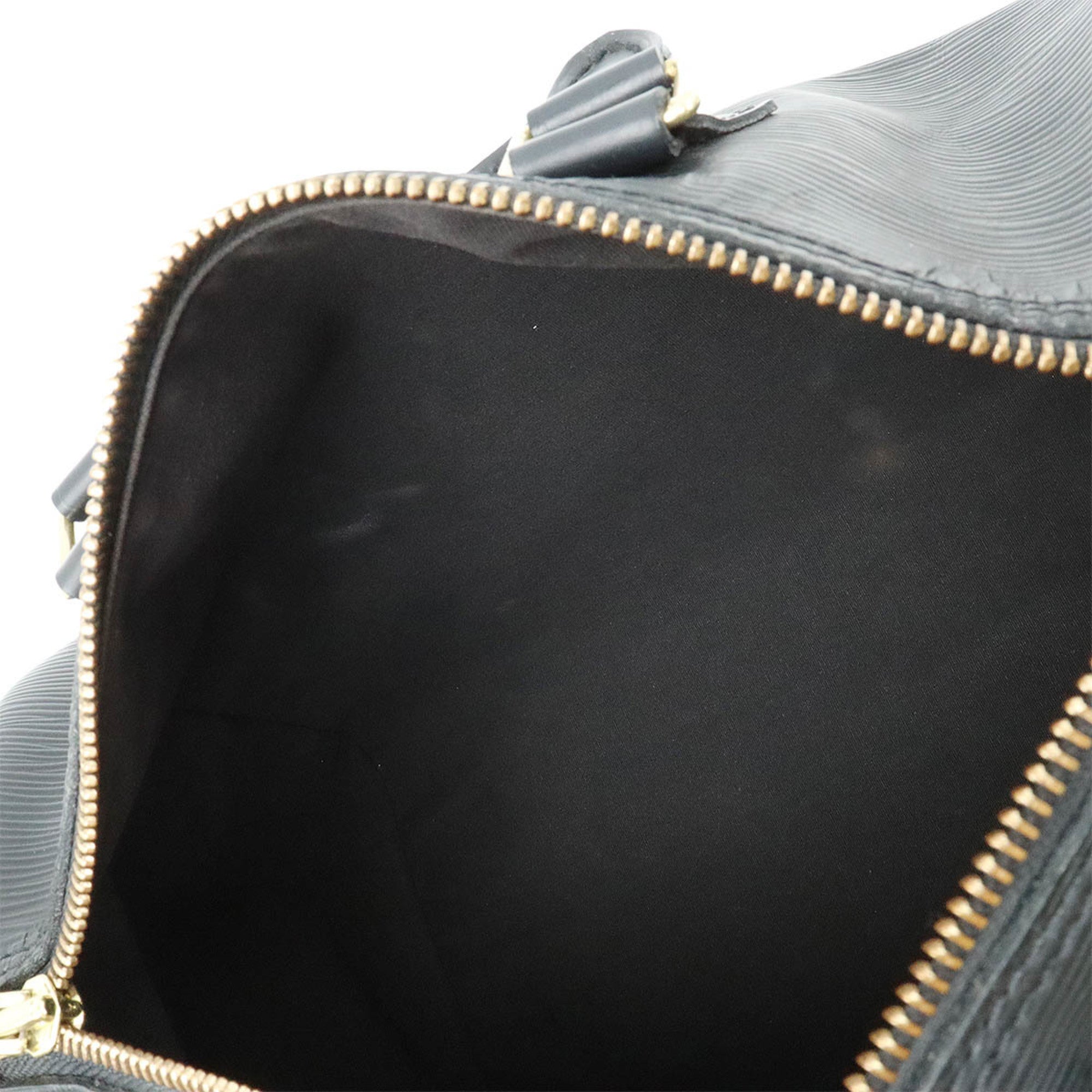 Louis Vuitton Noir Epi Leather Boston Bag Handbag (Pre-Owned)