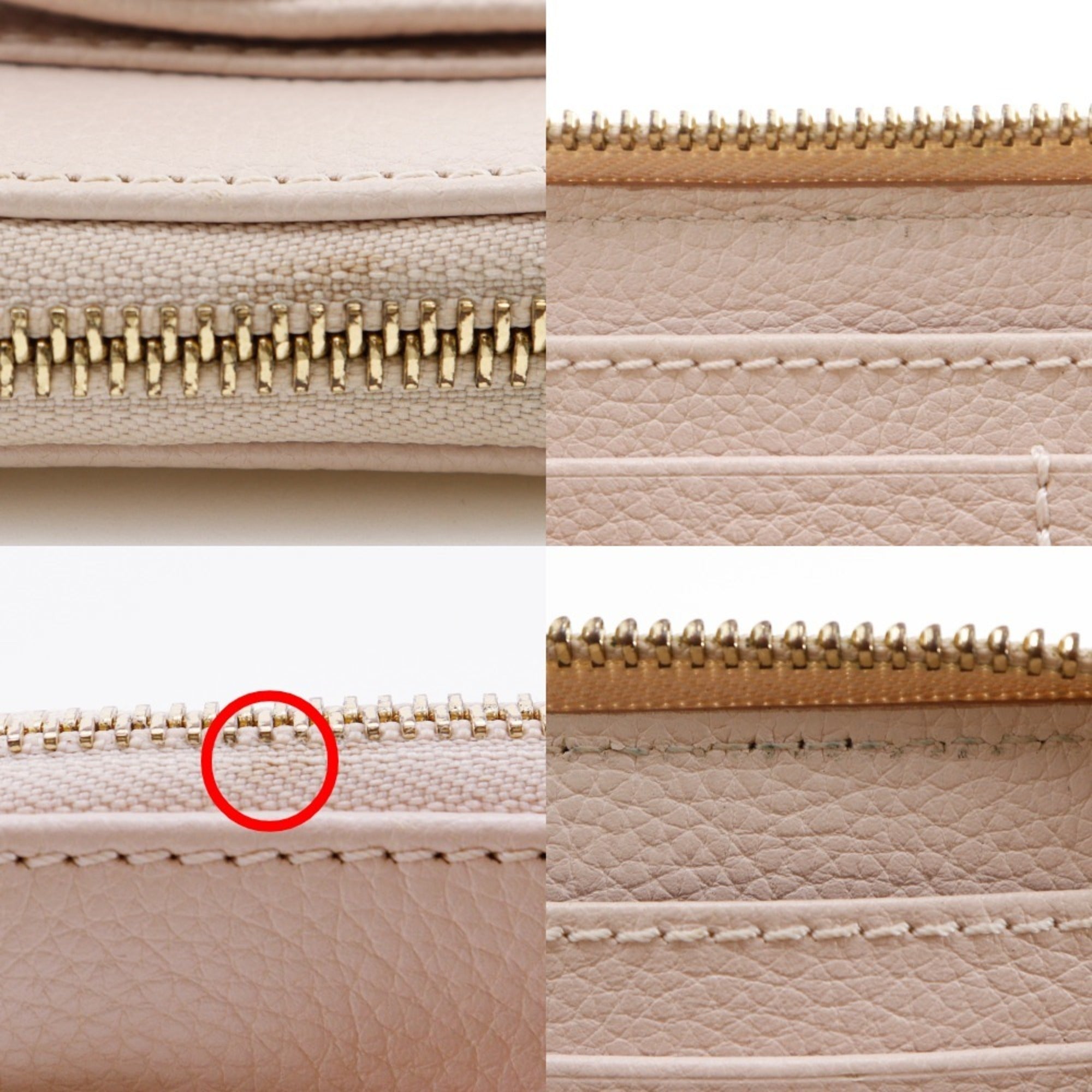 Chloé Pink Leather Long Wallet (Bi-Fold) (Pre-Owned)