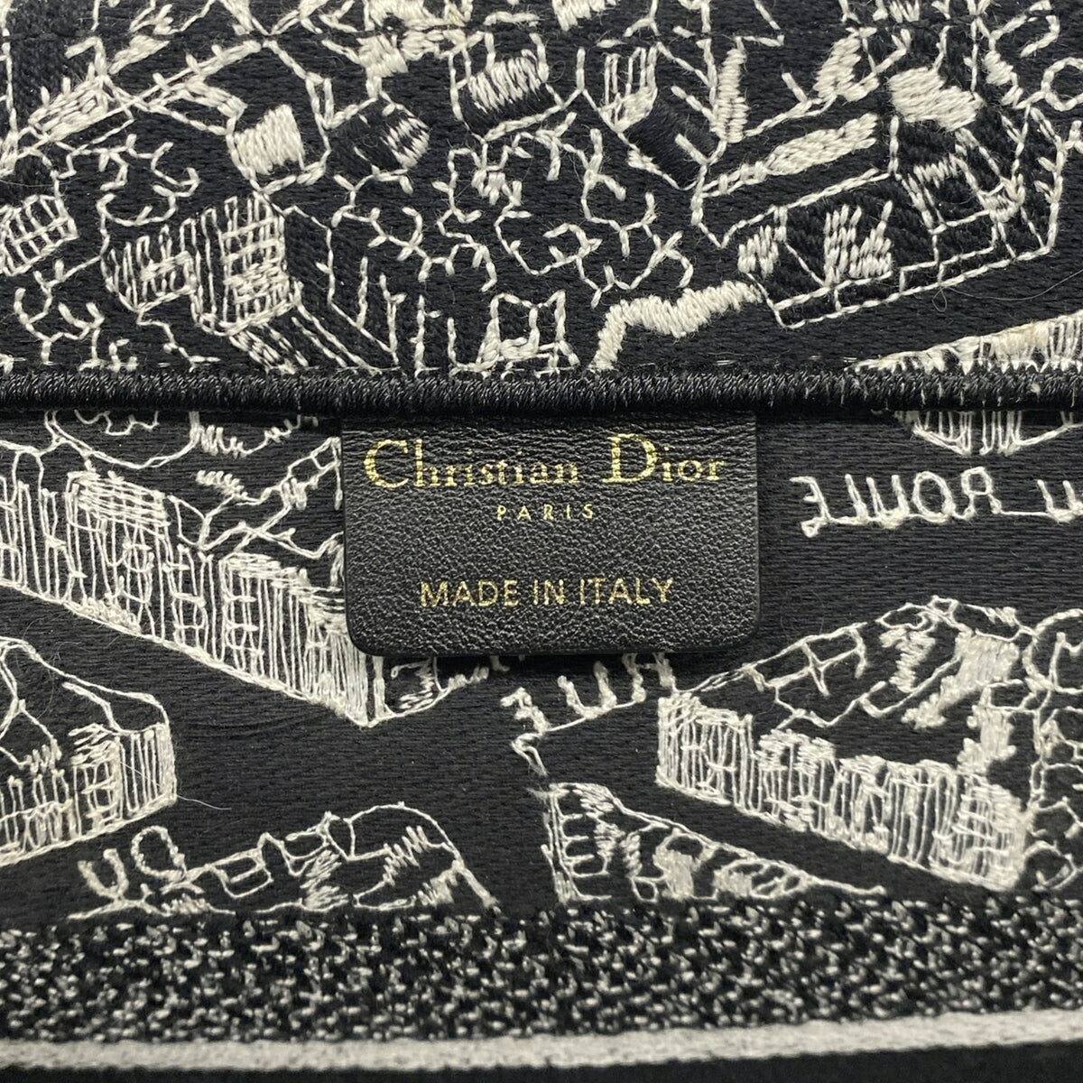 Christian Dior Black Canvas Tote Bag (Pre-Owned)