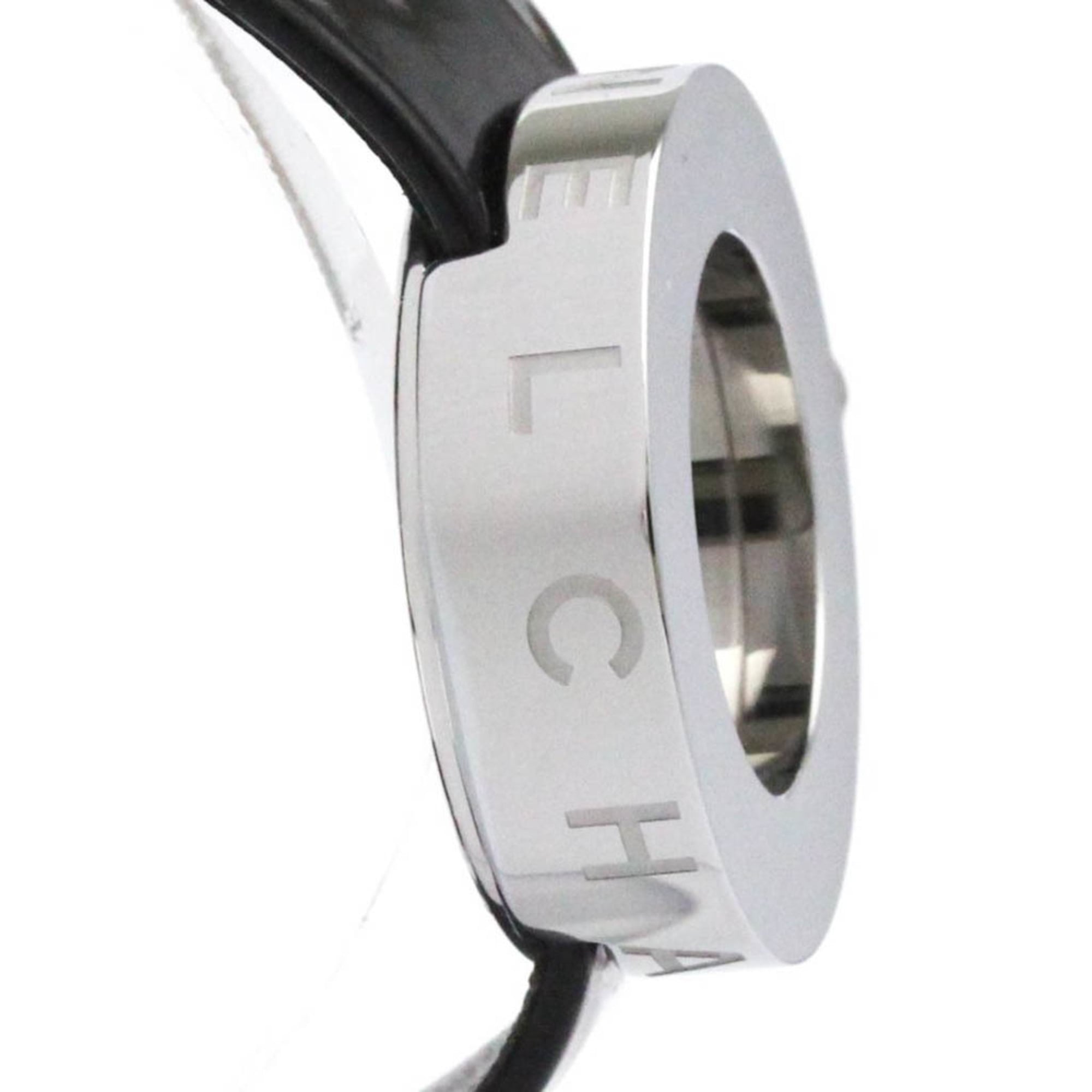 Chanel La Ronde Quartz Watch Stainless Steel And Patent Watch (Pre-Owned)