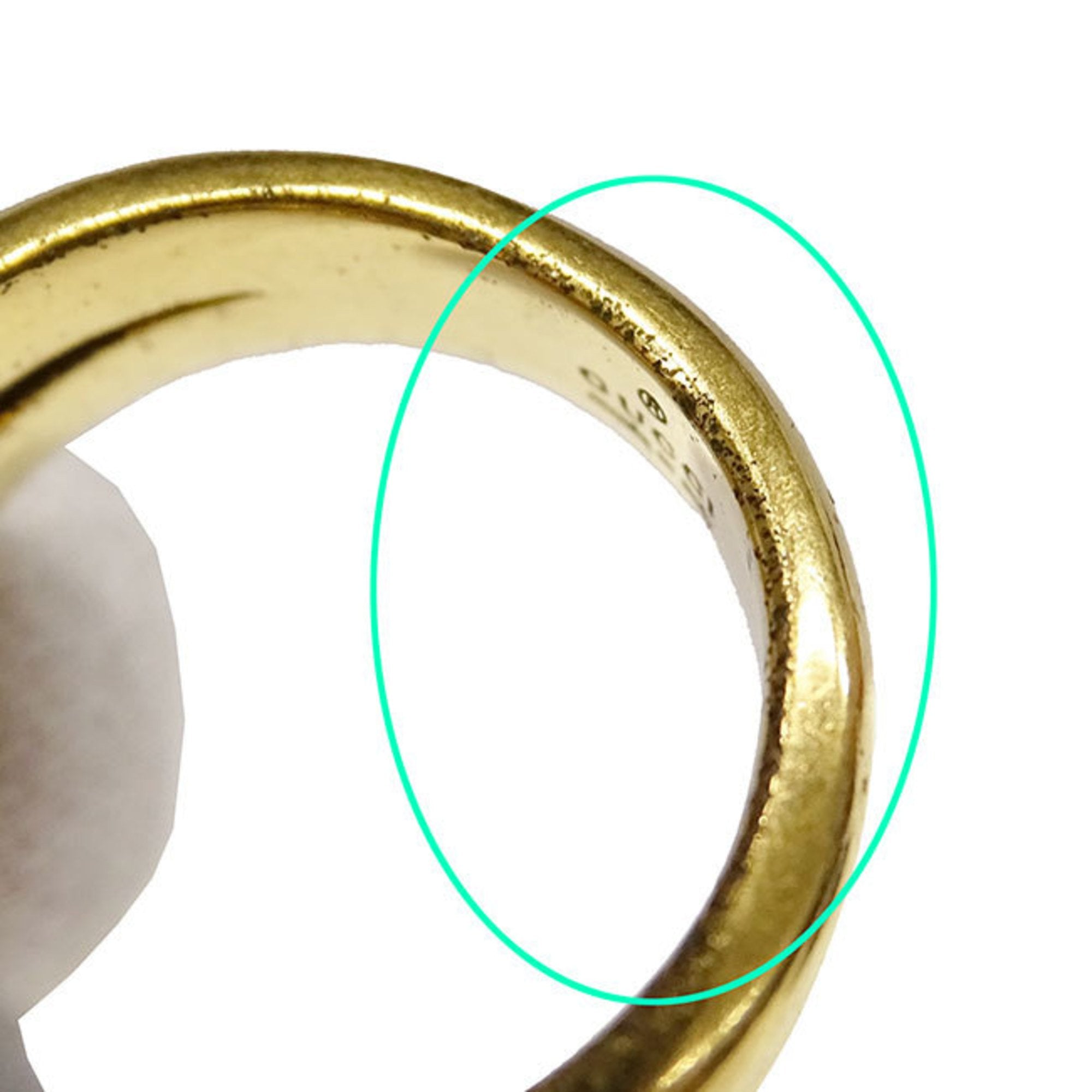 Gucci Gold Red Color Gold Plating Anniversary Ring (Pre-Owned)