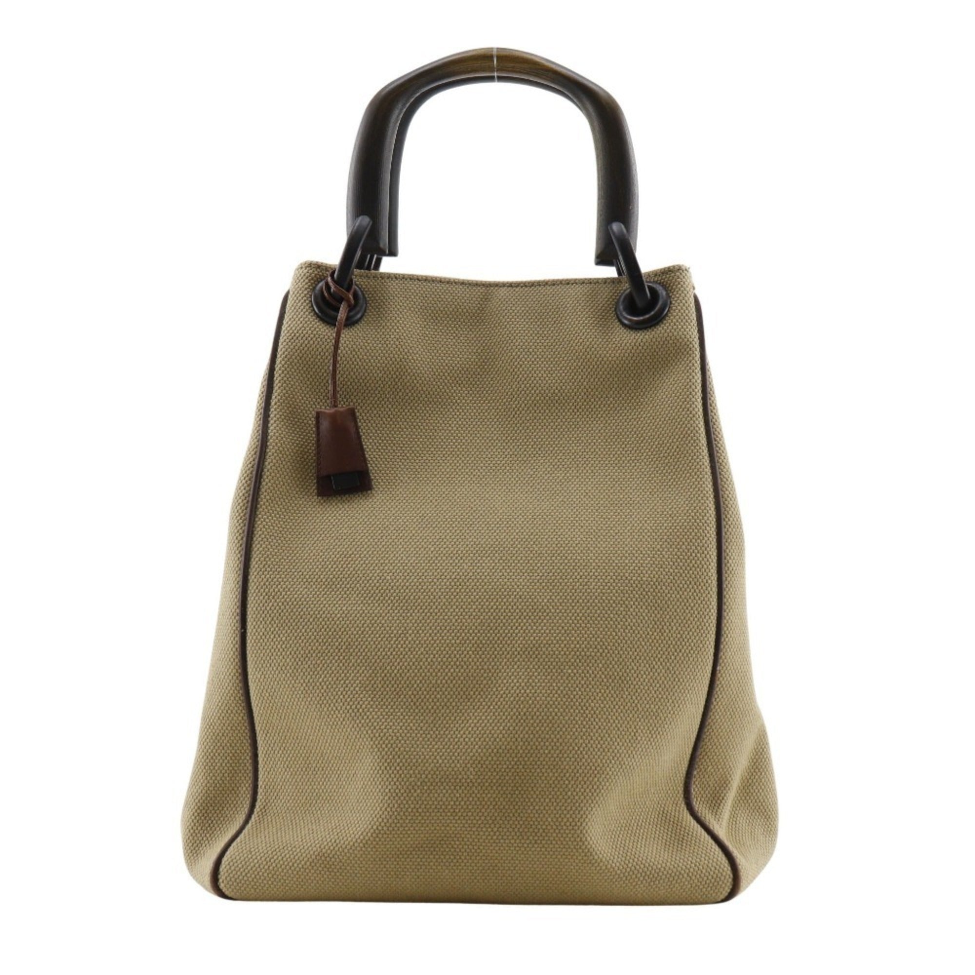 Gucci Beige Canvas Handbag (Pre-Owned)