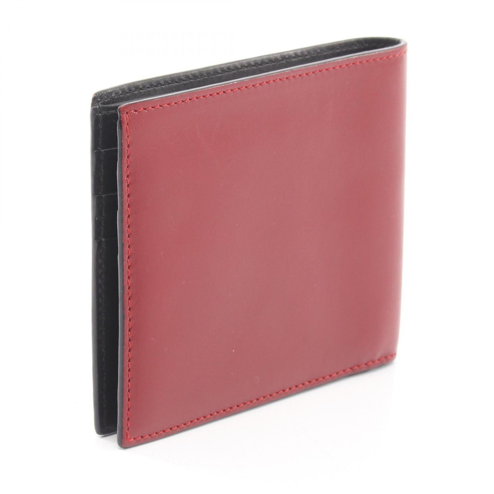 Loewe Bordeaux Leather Wallet (Bi-Fold) (Pre-Owned)