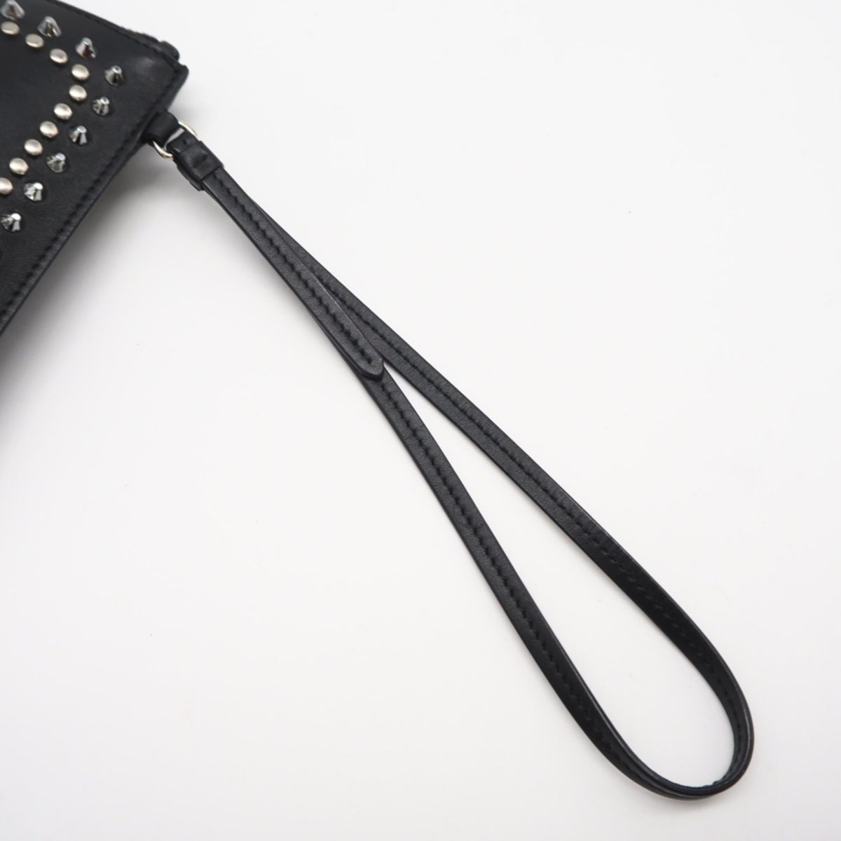 Jimmy Choo Black Leather Clutch Bag (Pre-Owned)