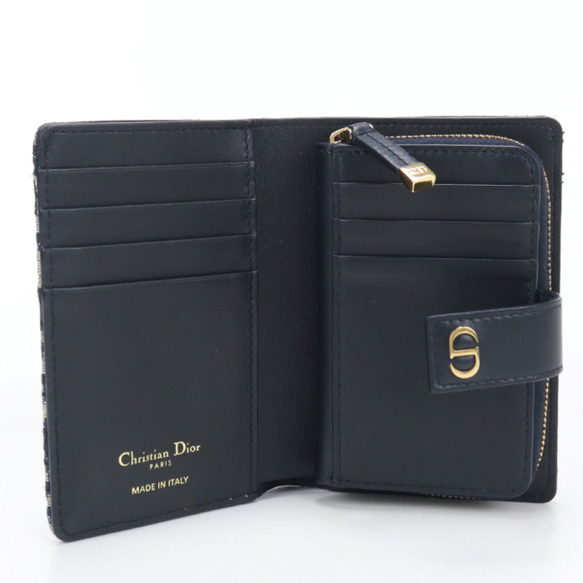 Christian Dior Navy Wallet (Bi-Fold) (Pre-Owned)