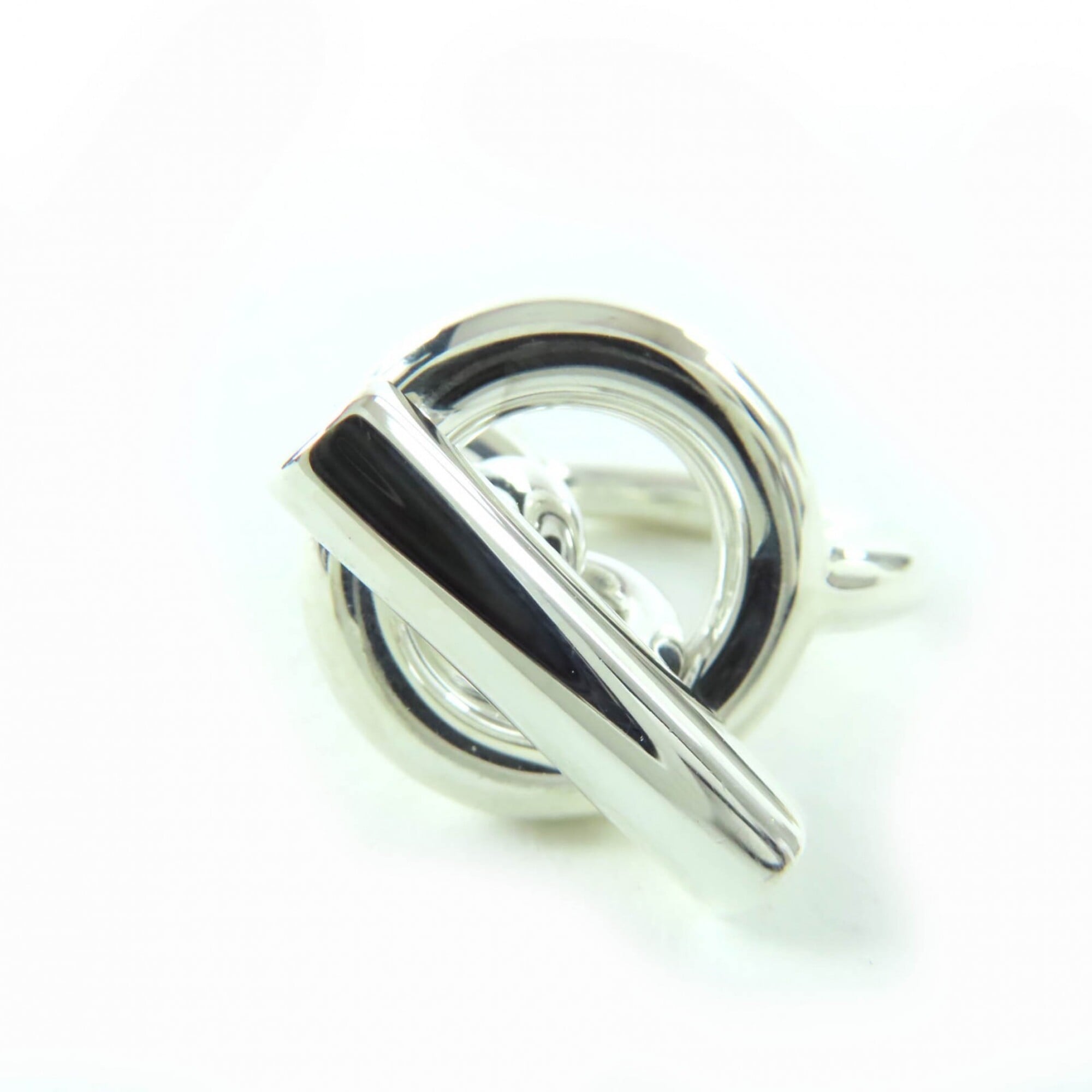 Hermes Silver 925 Band Ring (Pre-Owned)