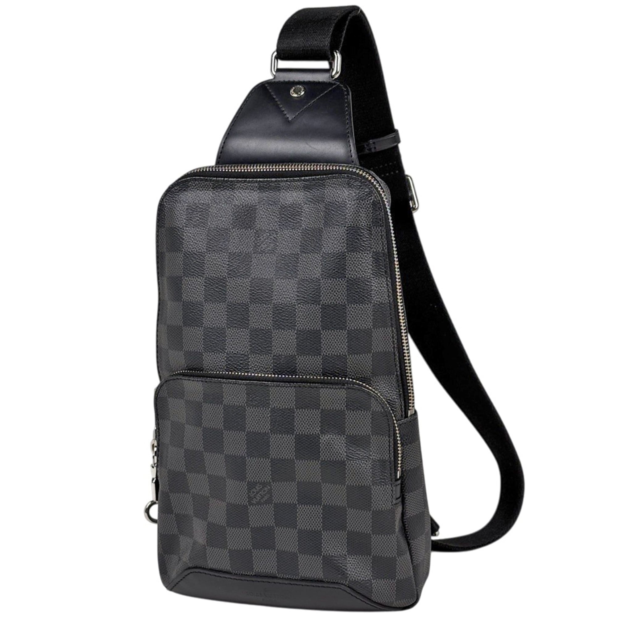 Louis Vuitton Noir Damier Graphite Shoulder Bag Sling Bag (Pre-Owned)