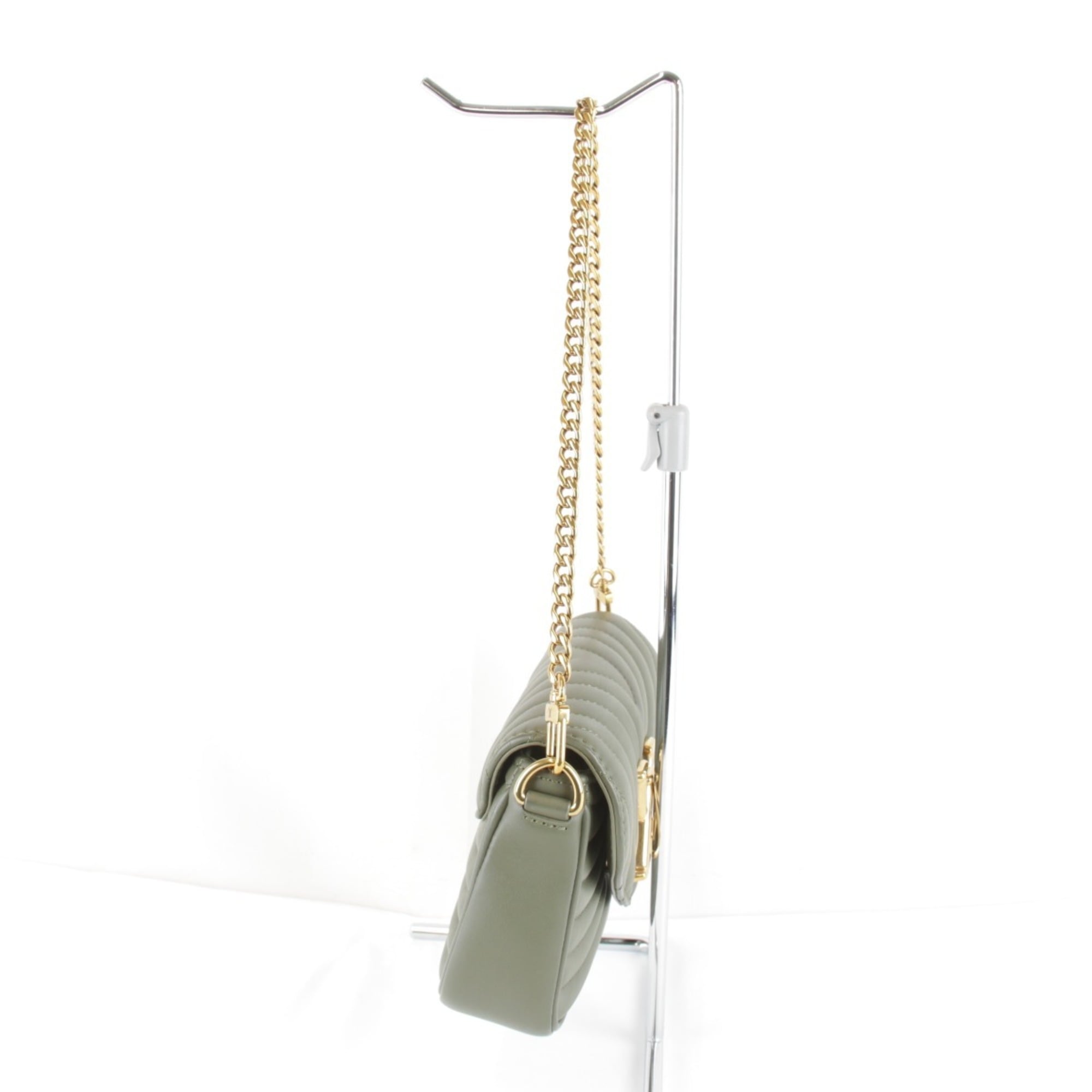 Louis Vuitton Khaki Leather Shoulder Bag (Pre-Owned)