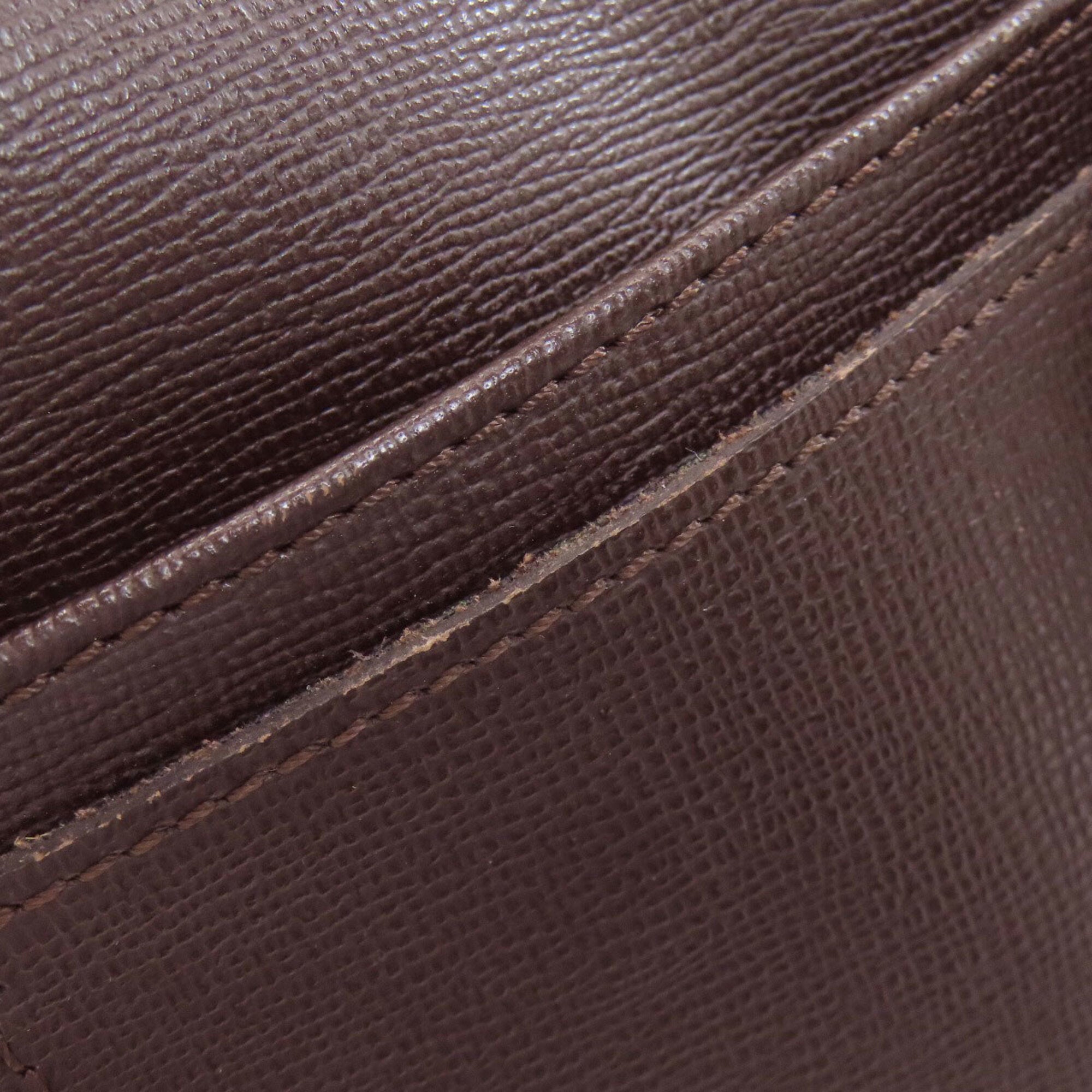 Longchamp Brown Leather Briefcase (Pre-Owned)