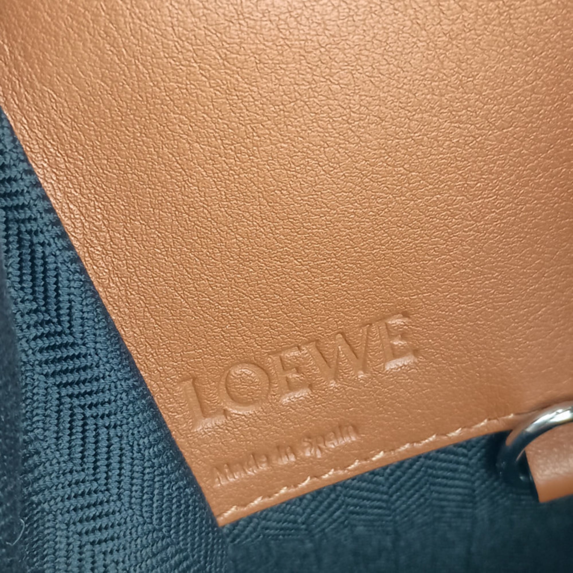 Loewe Hammock Brown Leather Handbag Shoulder Bag Tote Bag (Pre-Owned)