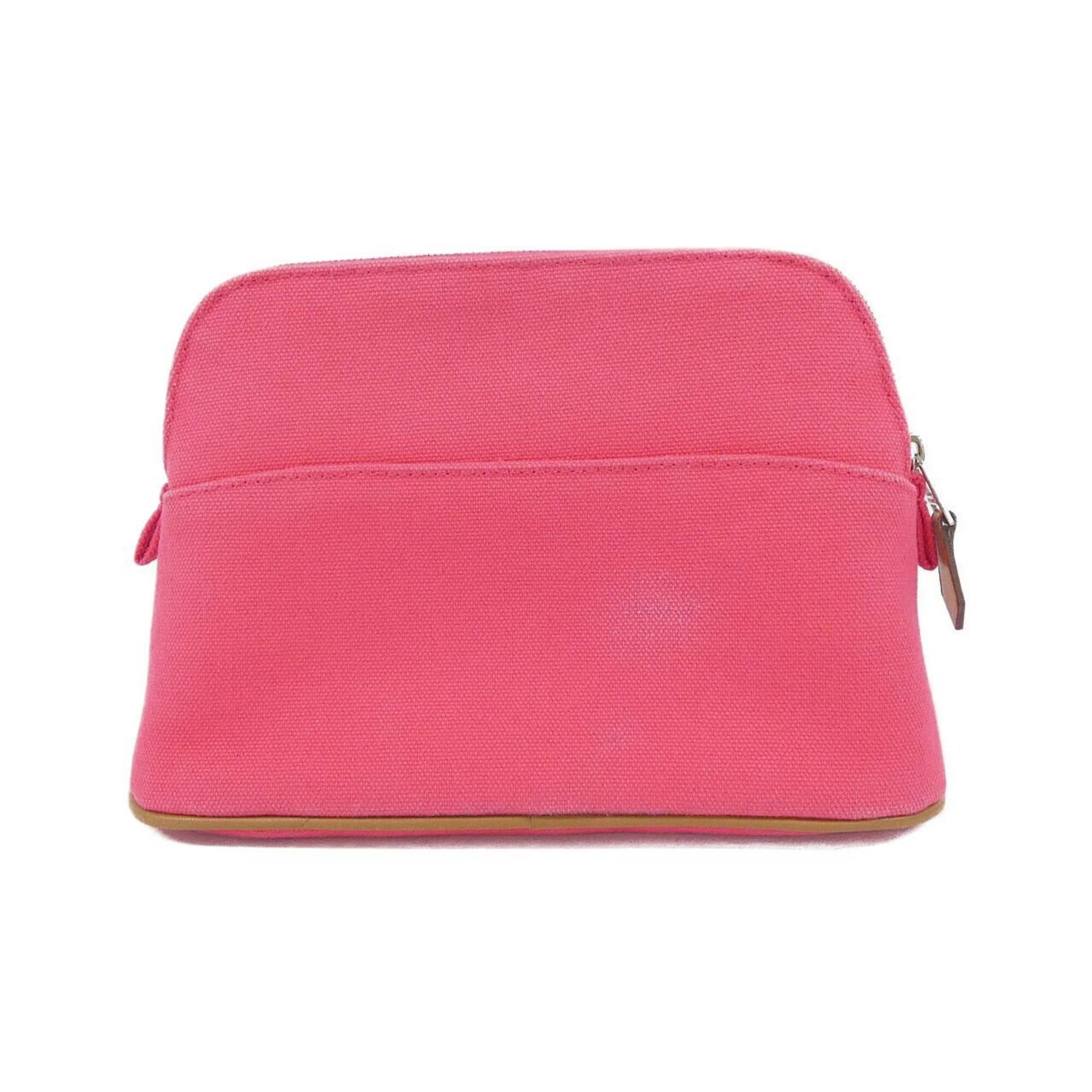 Hermes Pink Canvas Handbag Pouch (Pre-Owned)