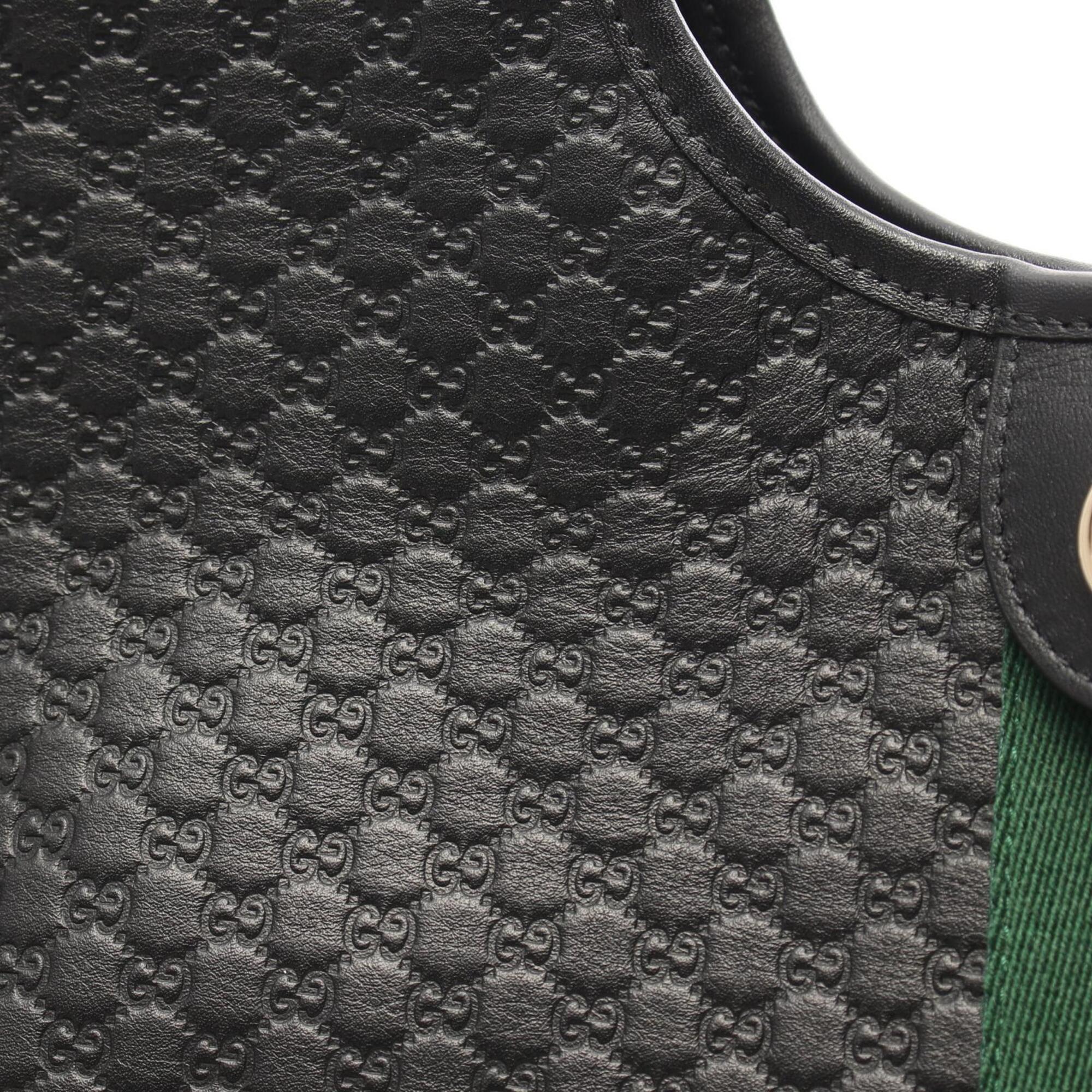 Gucci Black Leather Handbag Pouch (Pre-Owned)