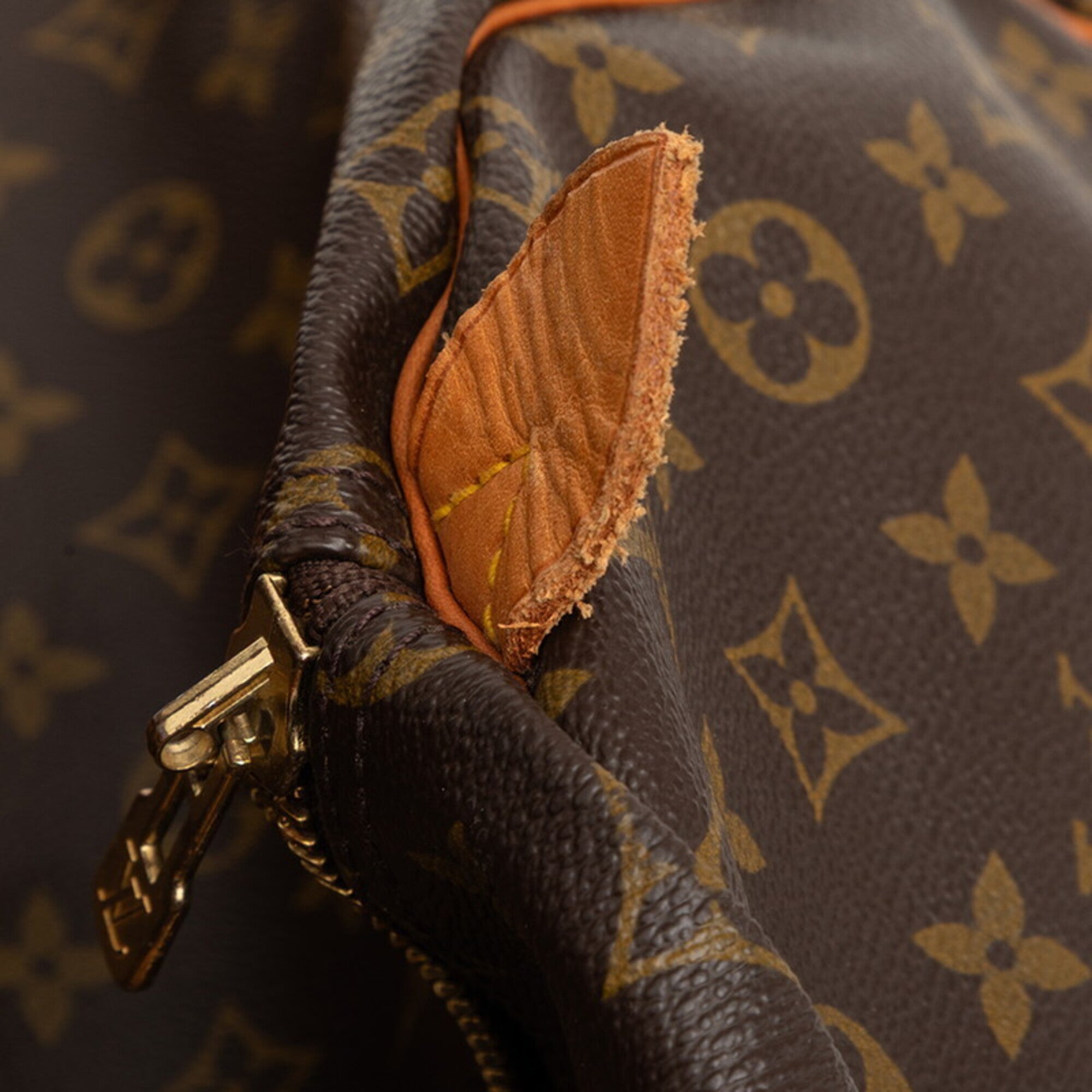 Louis Vuitton Brown Pvc Leather Boston Bag (Pre-Owned)